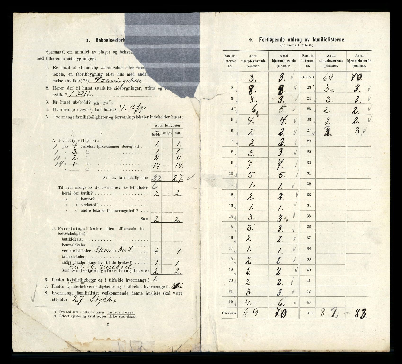 RA, 1910 census for Kristiania, 1910, p. 119078