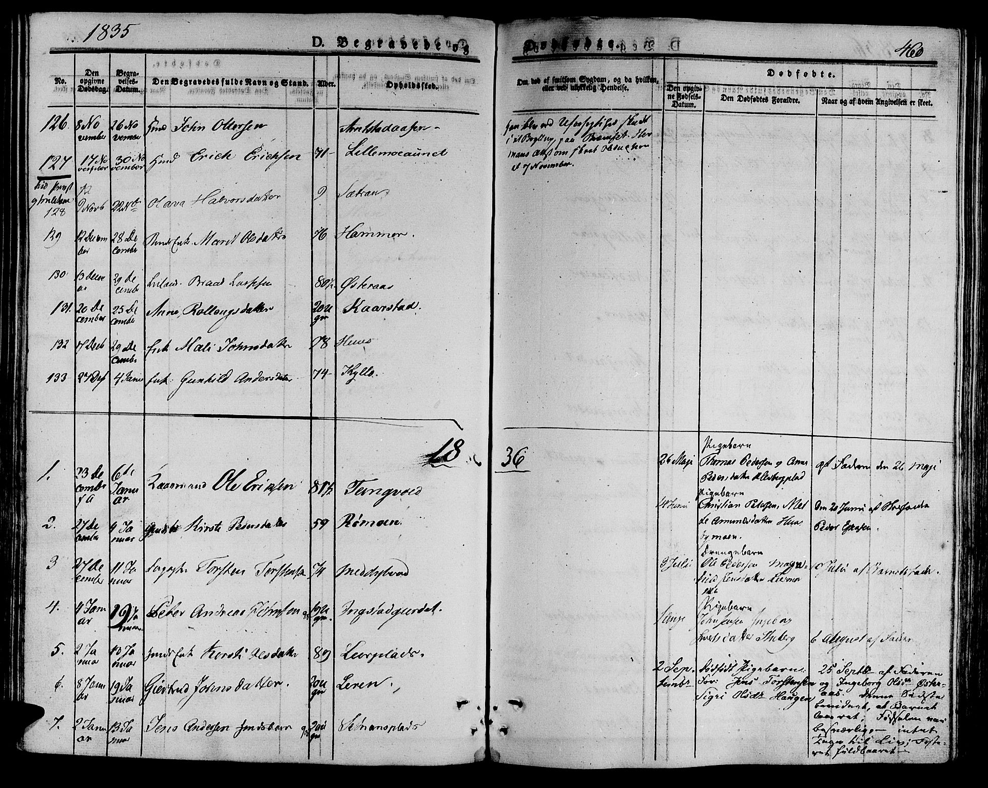 Ministerialprotokoller, klokkerbøker og fødselsregistre - Nord-Trøndelag, SAT/A-1458/709/L0072: Parish register (official) no. 709A12, 1833-1844, p. 460