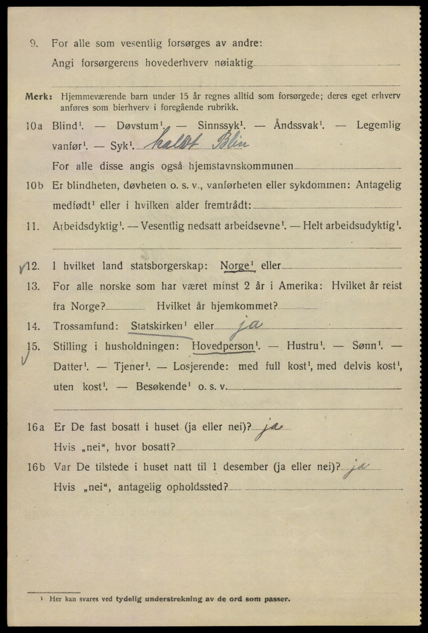 SAO, 1920 census for Kristiania, 1920, p. 262884