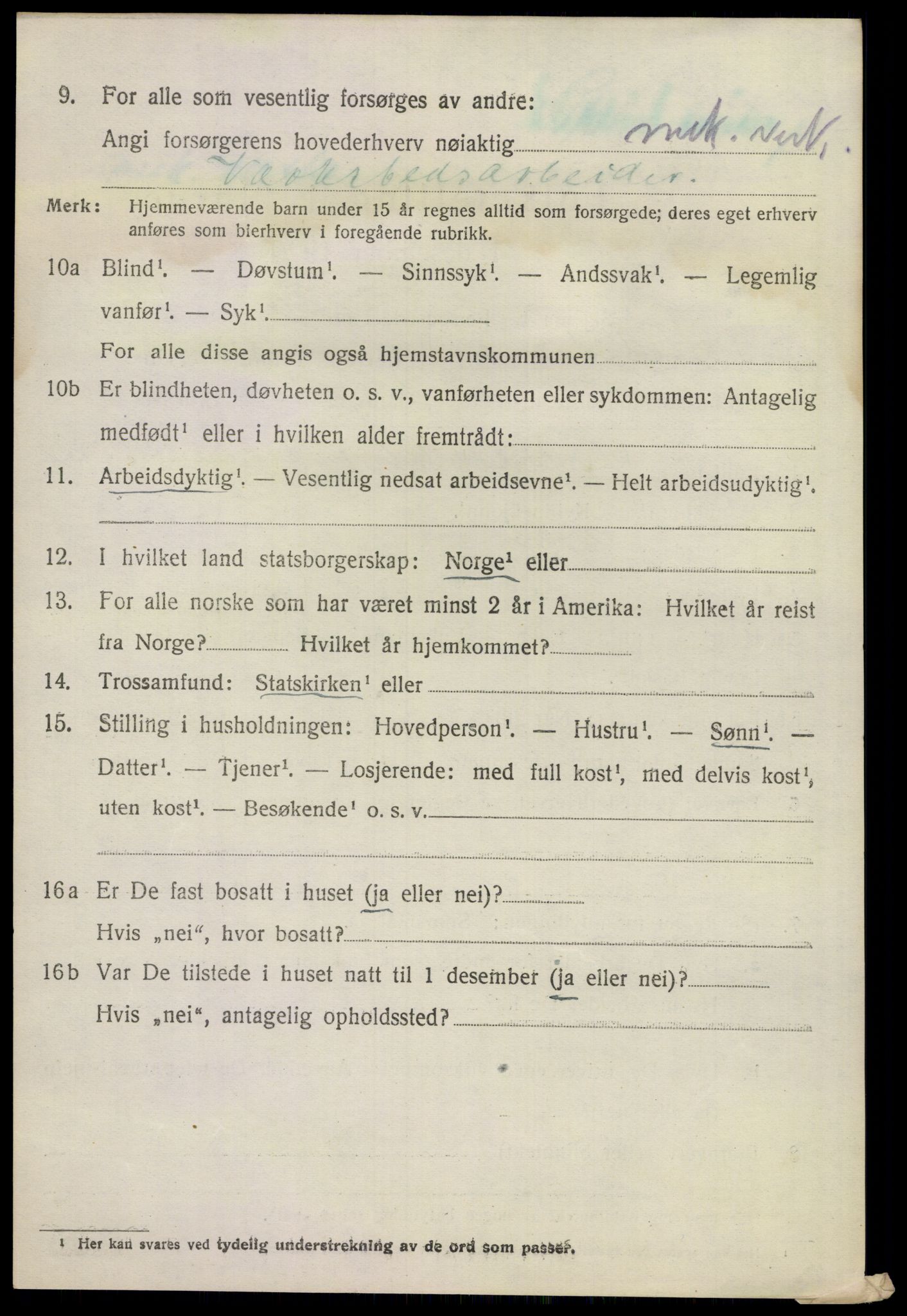 SAKO, 1920 census for Sandeherred, 1920, p. 11051