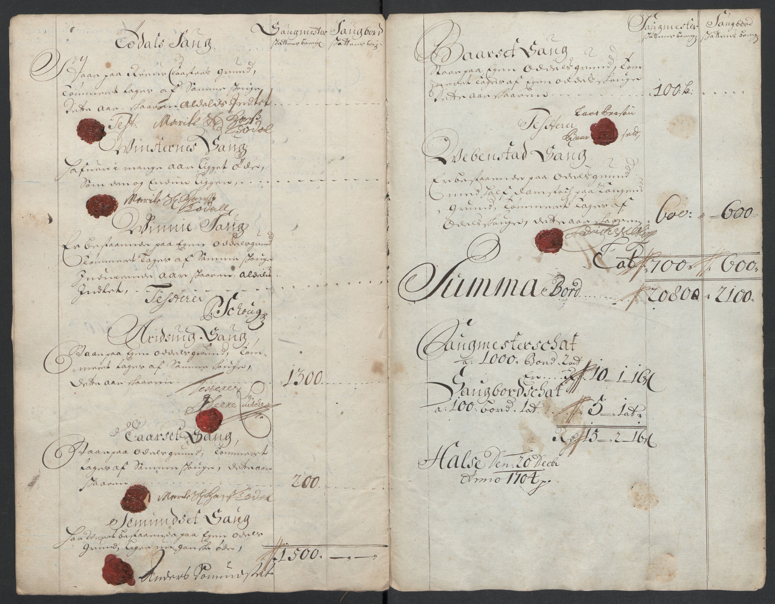 Rentekammeret inntil 1814, Reviderte regnskaper, Fogderegnskap, RA/EA-4092/R56/L3740: Fogderegnskap Nordmøre, 1703-1704, p. 265