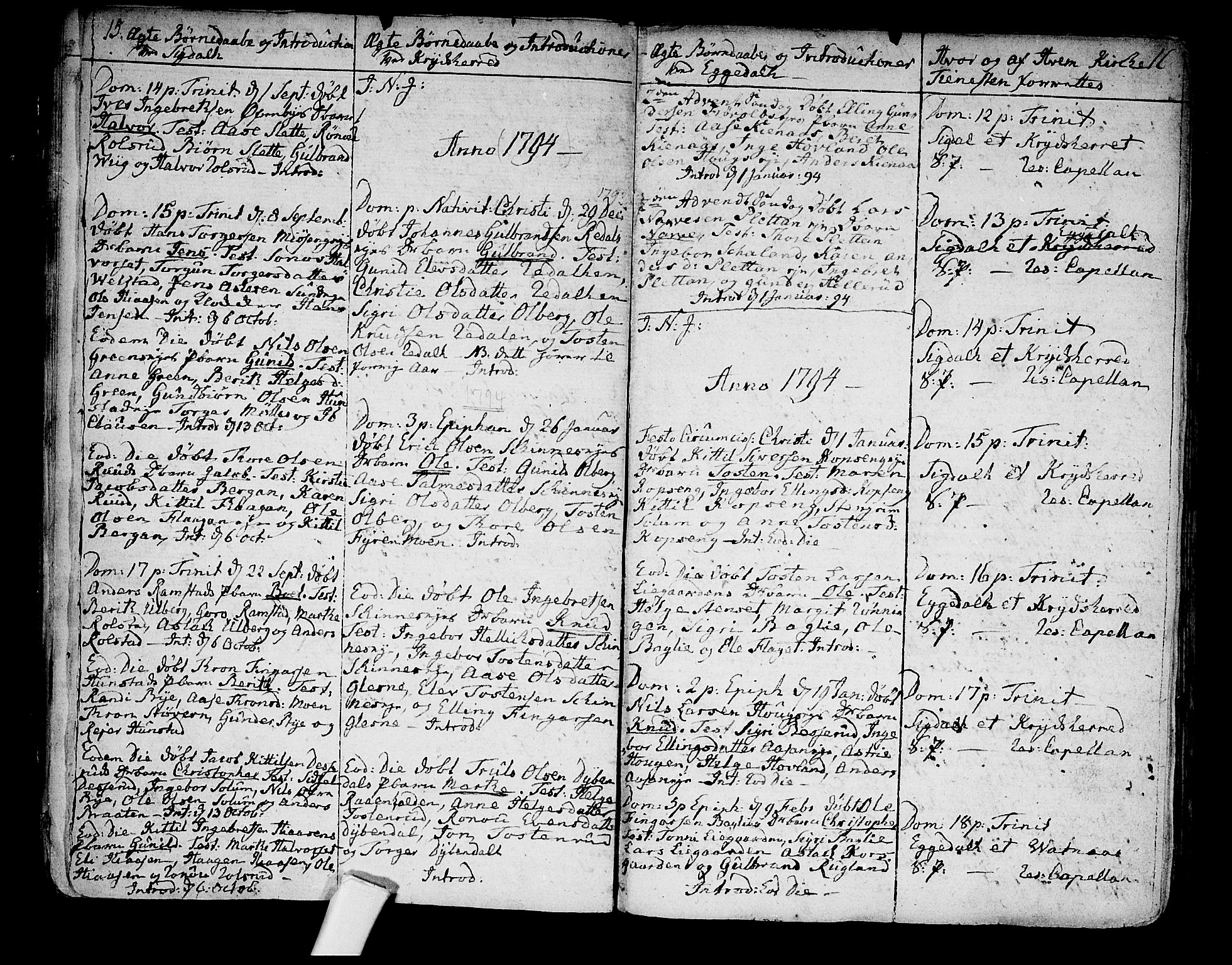 Sigdal kirkebøker, SAKO/A-245/F/Fa/L0003: Parish register (official) no. I 3, 1793-1811, p. 15-16