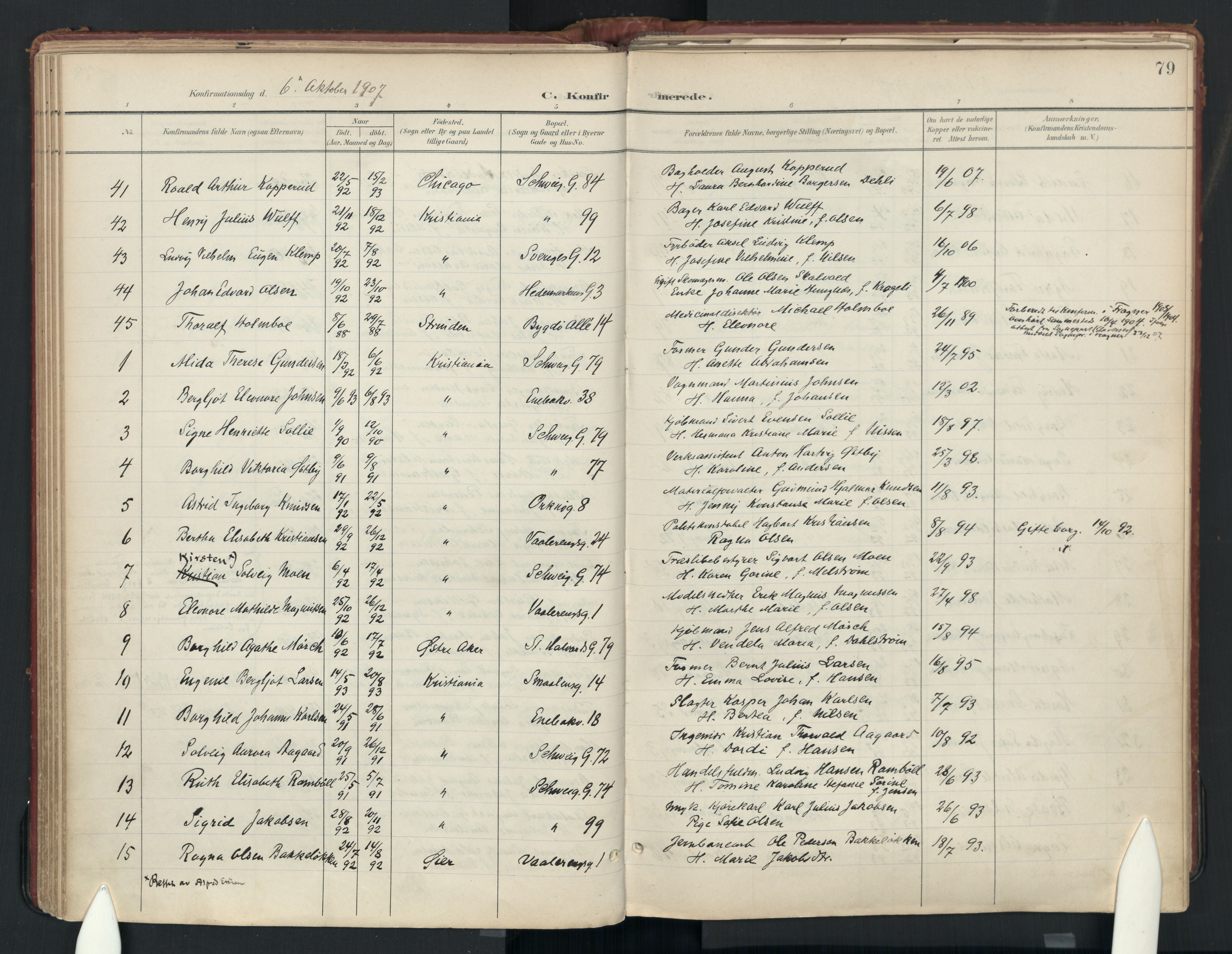 Vålerengen prestekontor Kirkebøker, AV/SAO-A-10878: Parish register (official) no. 3a, 1900-1925, p. 79