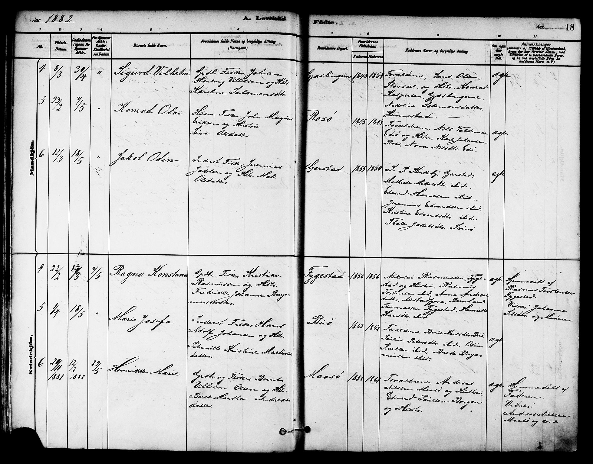 Ministerialprotokoller, klokkerbøker og fødselsregistre - Nord-Trøndelag, SAT/A-1458/786/L0686: Parish register (official) no. 786A02, 1880-1887, p. 18