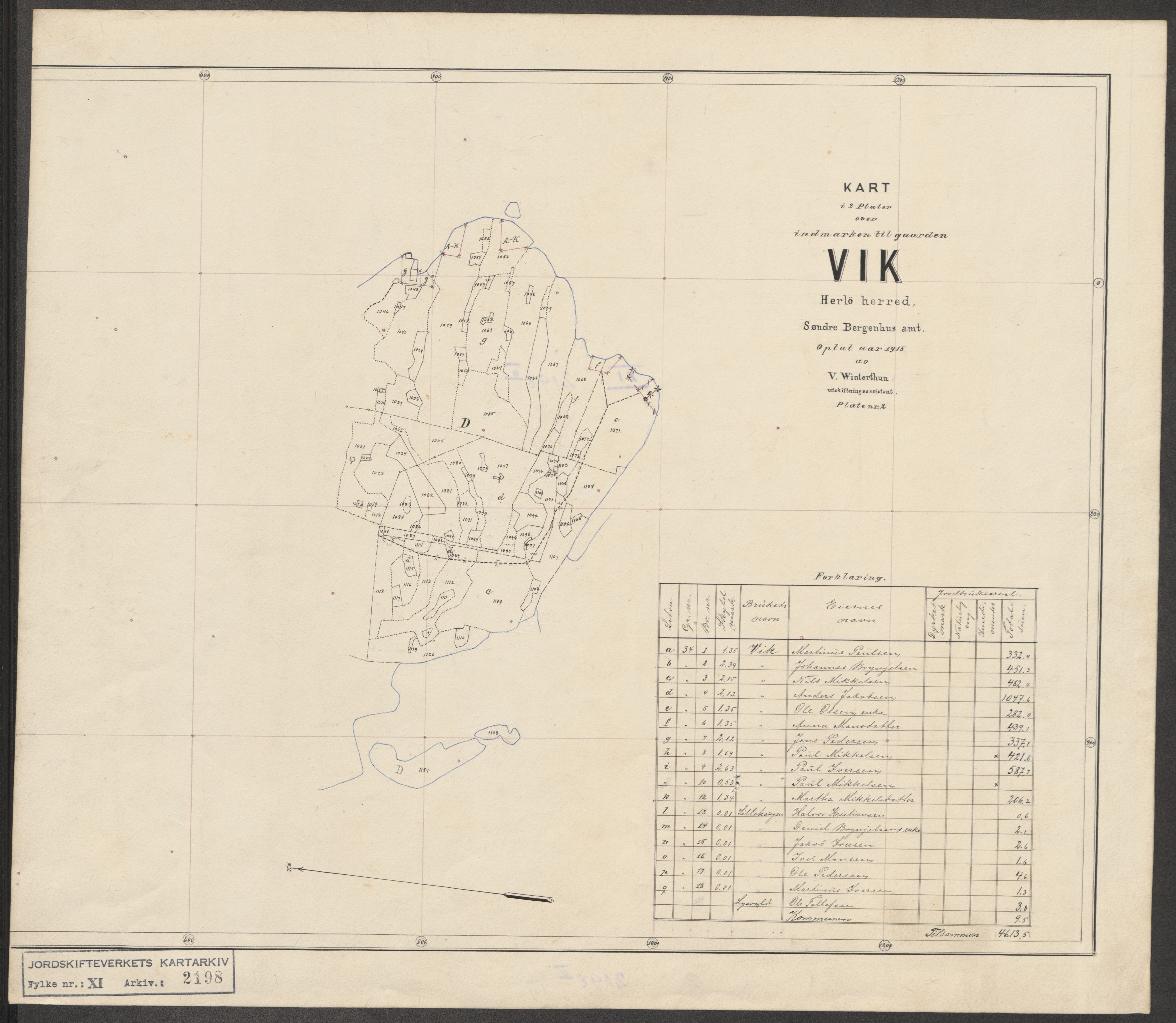 Jordskifteverkets kartarkiv, RA/S-3929/T, 1859-1988, p. 2448