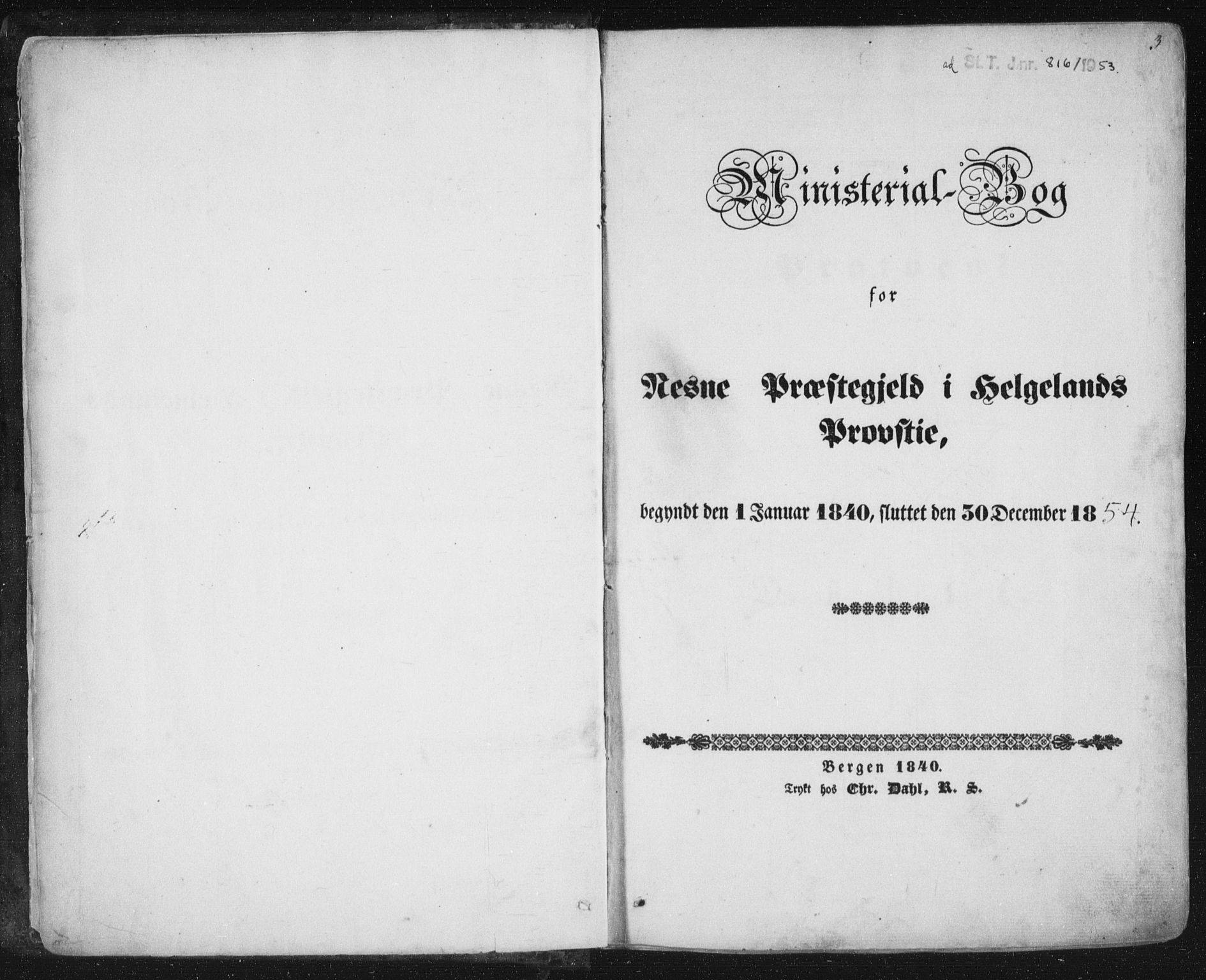 Ministerialprotokoller, klokkerbøker og fødselsregistre - Nordland, AV/SAT-A-1459/838/L0549: Parish register (official) no. 838A07, 1840-1854, p. 3