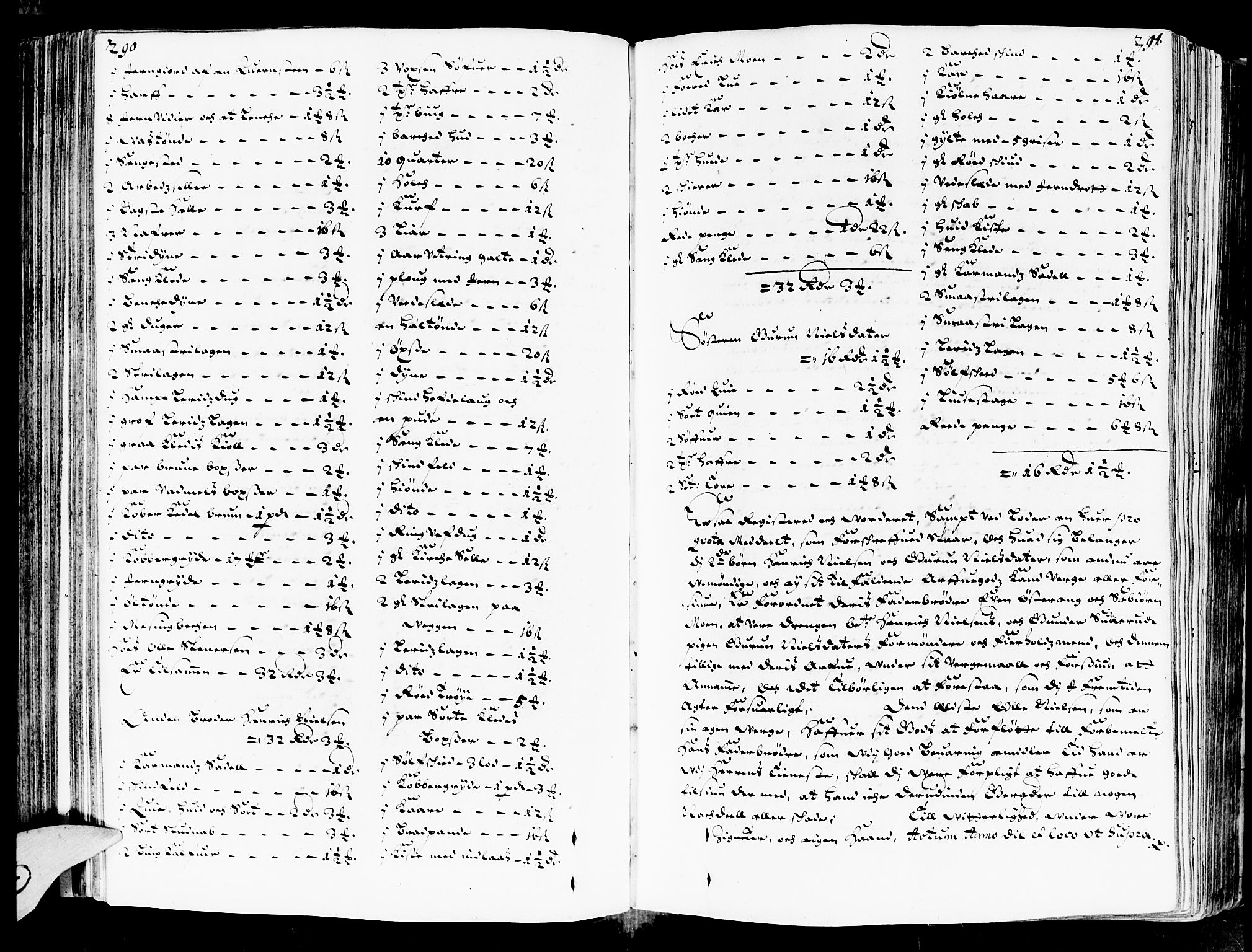 Heggen og Frøland sorenskriveri I, AV/SAO-A-11556/H/Hb/L0002a: Skifteprotokoll, 1676-1683, p. 290-291