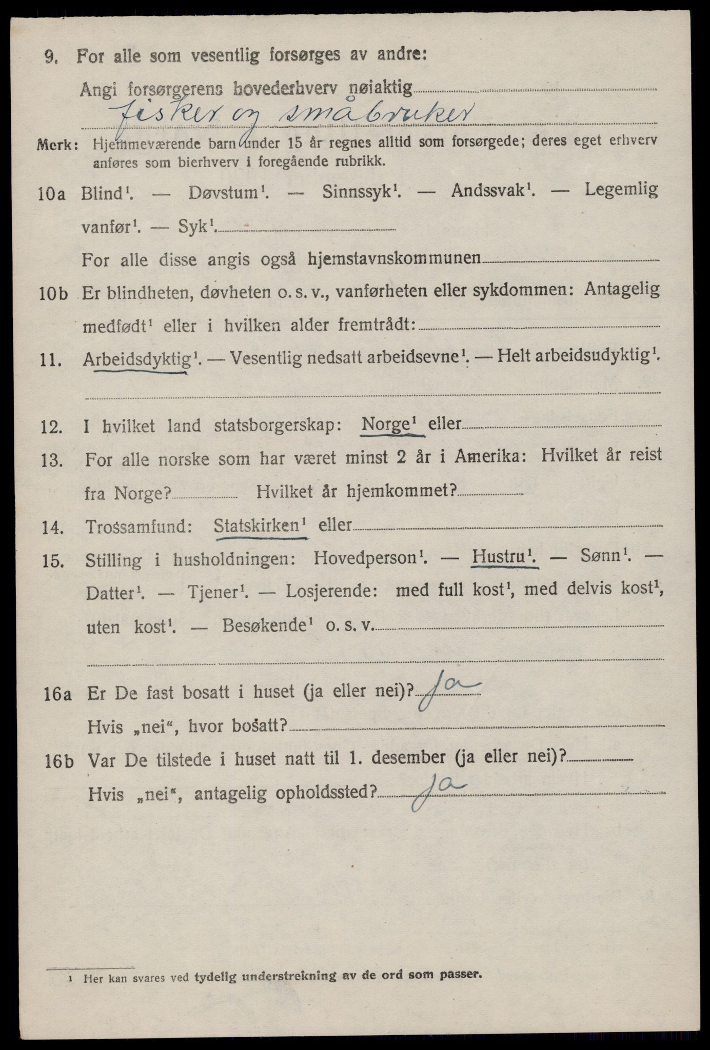 SAST, 1920 census for Ogna, 1920, p. 816