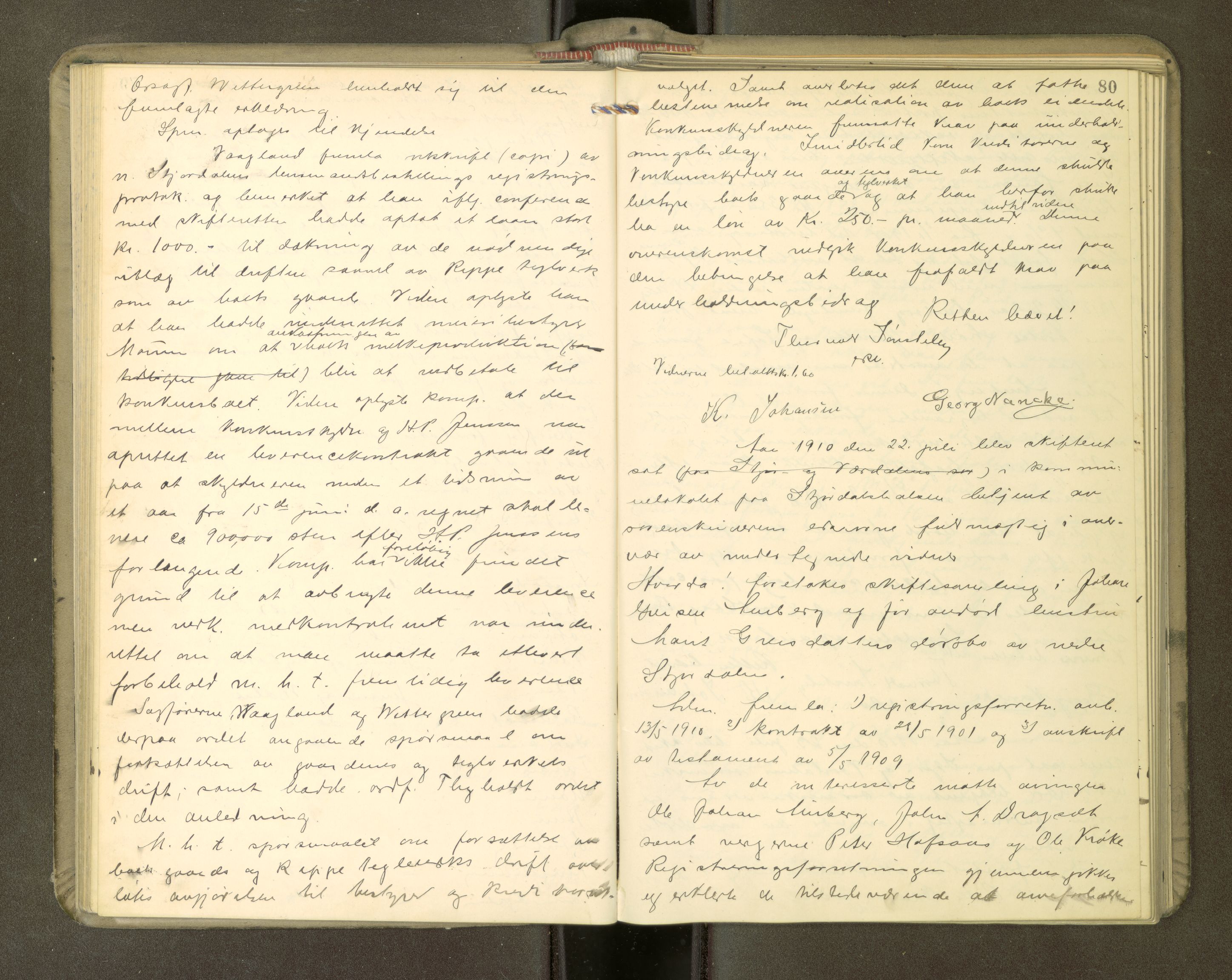 Stjør- og Verdal sorenskriveri, AV/SAT-A-4167/1/3/3B/L0011: Skifteforhandlingsprotokoll, 1909-1912, p. 80