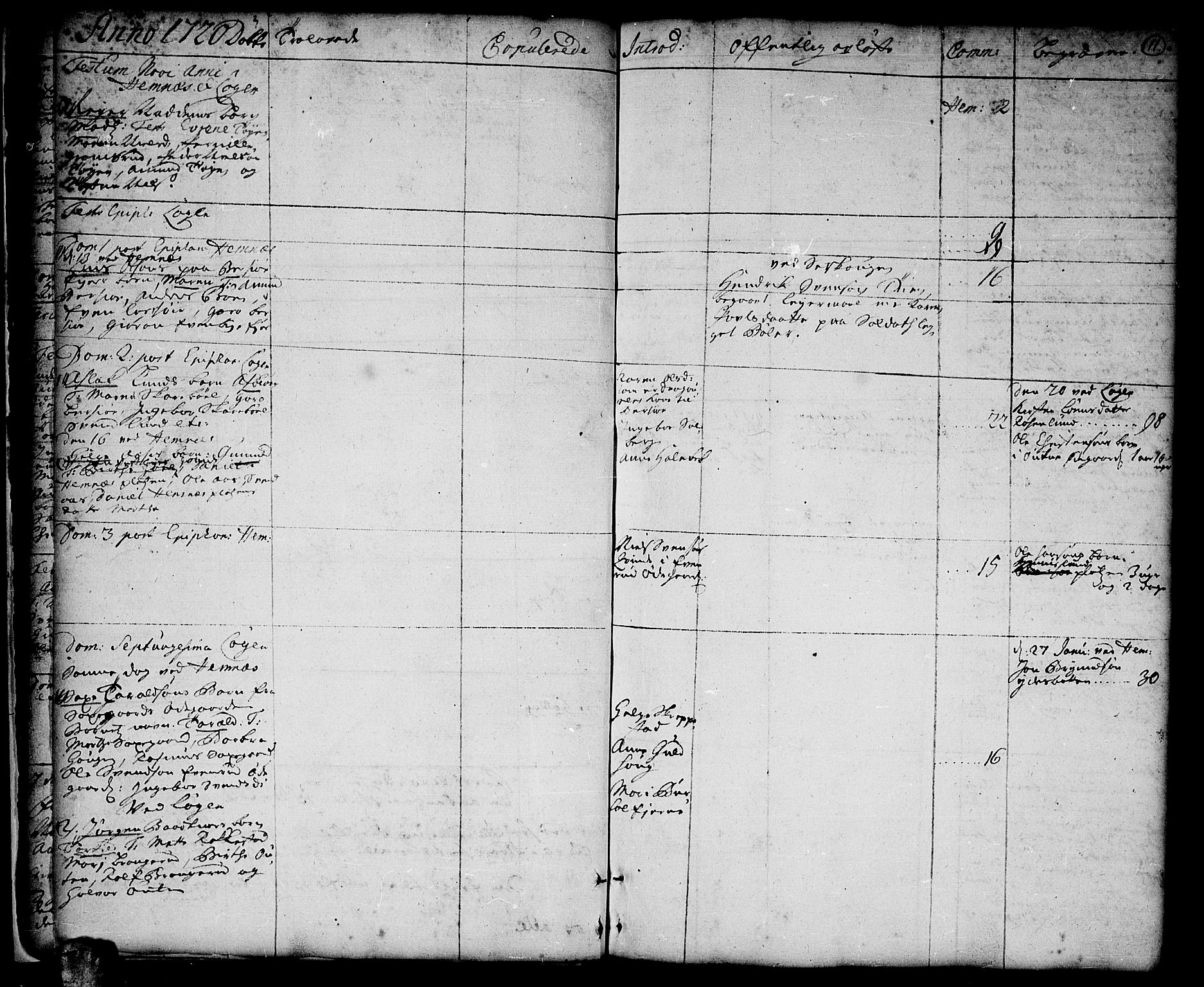 Høland prestekontor Kirkebøker, SAO/A-10346a/F/Fa/L0001: Parish register (official) no. I 1, 1719-1727, p. 11