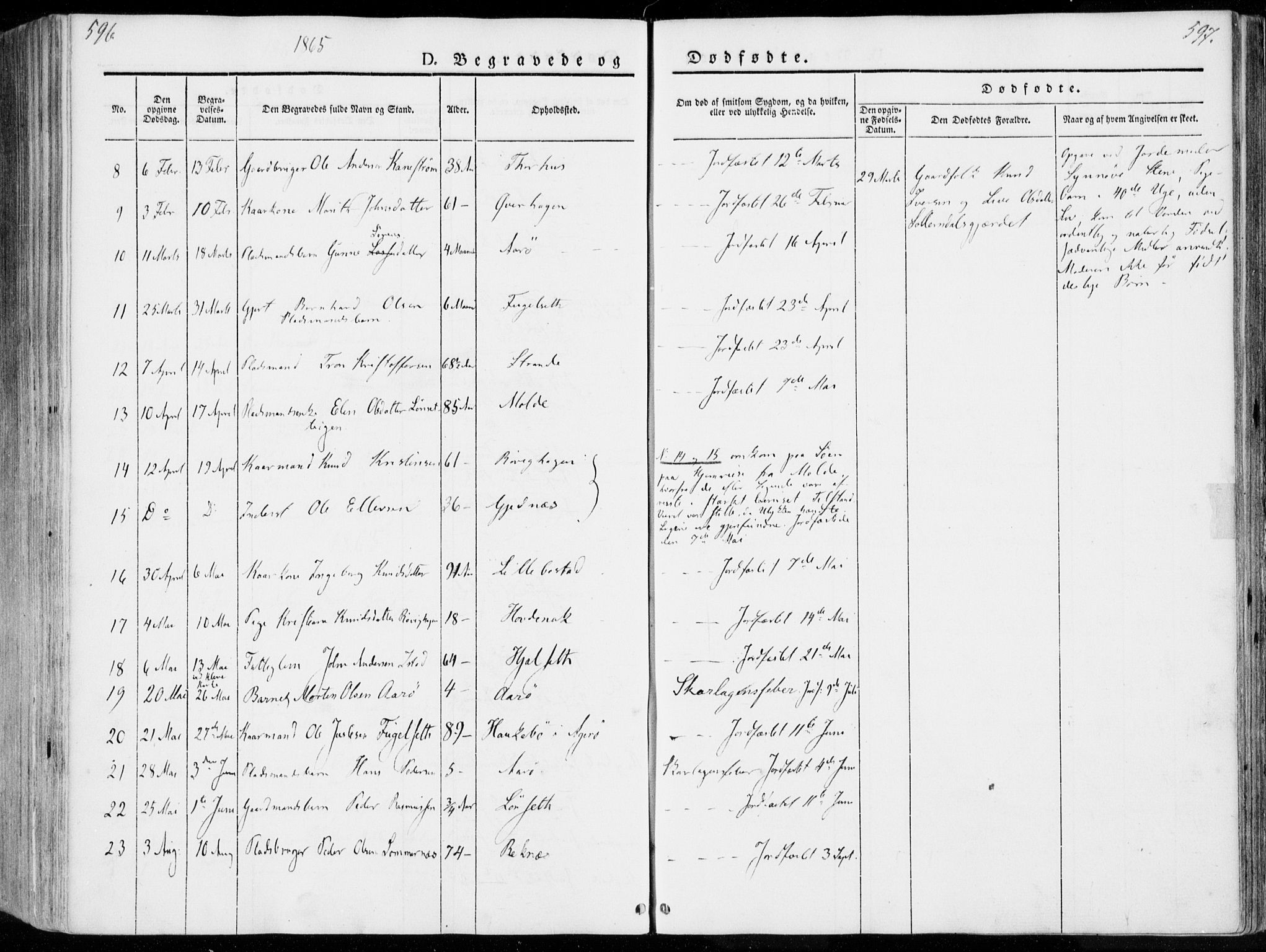 Ministerialprotokoller, klokkerbøker og fødselsregistre - Møre og Romsdal, AV/SAT-A-1454/555/L0653: Parish register (official) no. 555A04, 1843-1869, p. 596-597