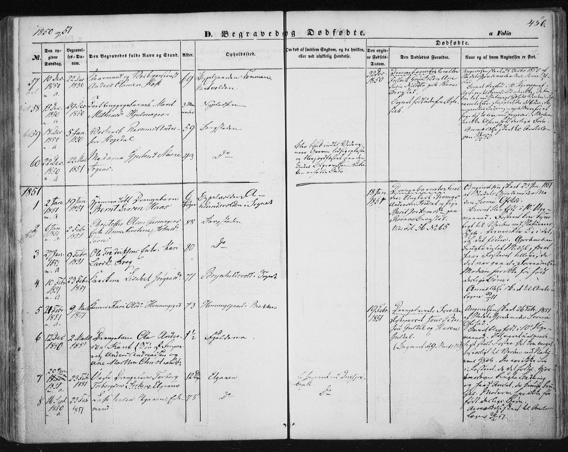 Ministerialprotokoller, klokkerbøker og fødselsregistre - Sør-Trøndelag, SAT/A-1456/681/L0931: Parish register (official) no. 681A09, 1845-1859, p. 456