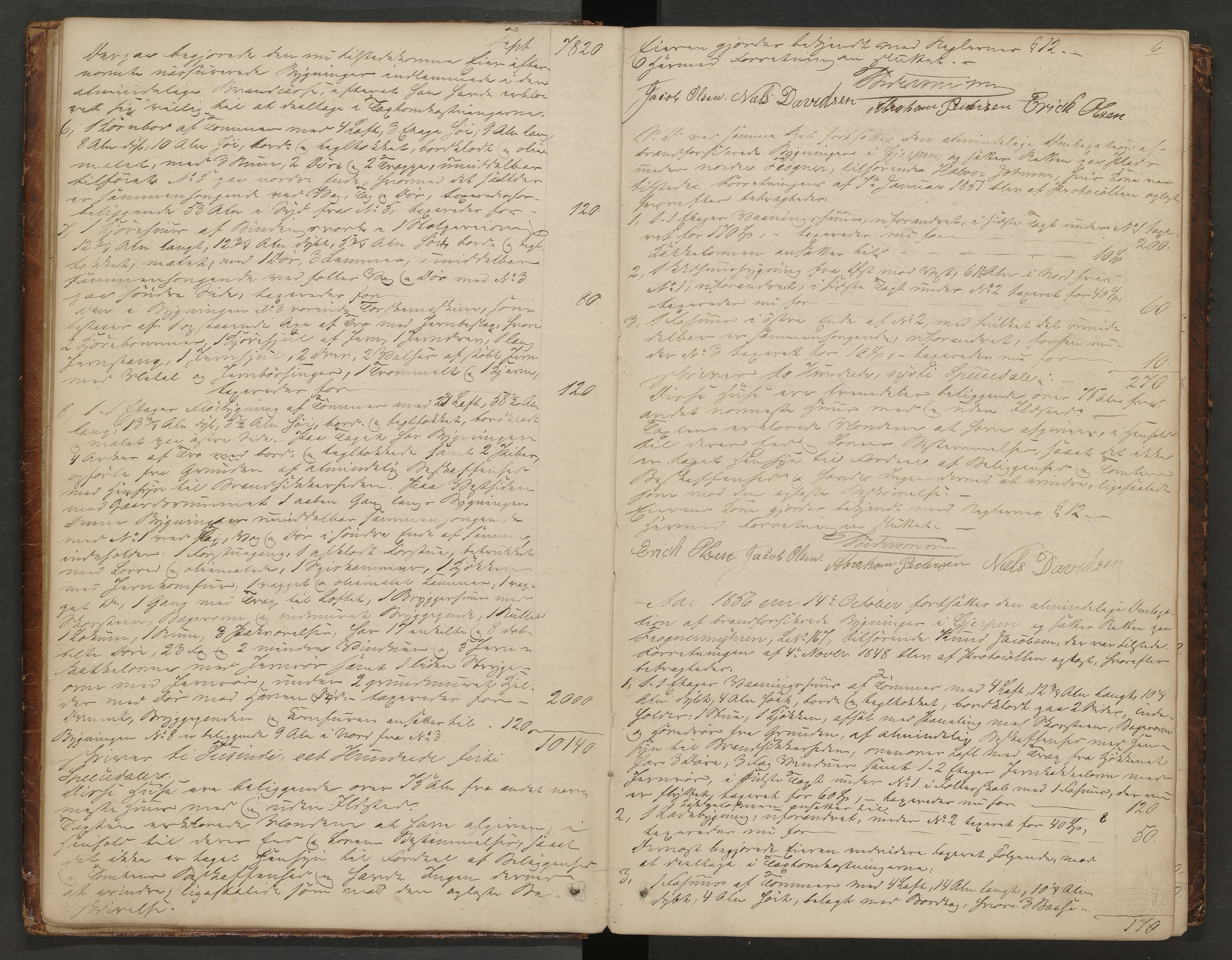 Gjerpen og Siljan lensmannskontor, AV/SAKO-A-555/Y/Ye/Yea/L0002: Branntakstprotokoll, 1856-1873