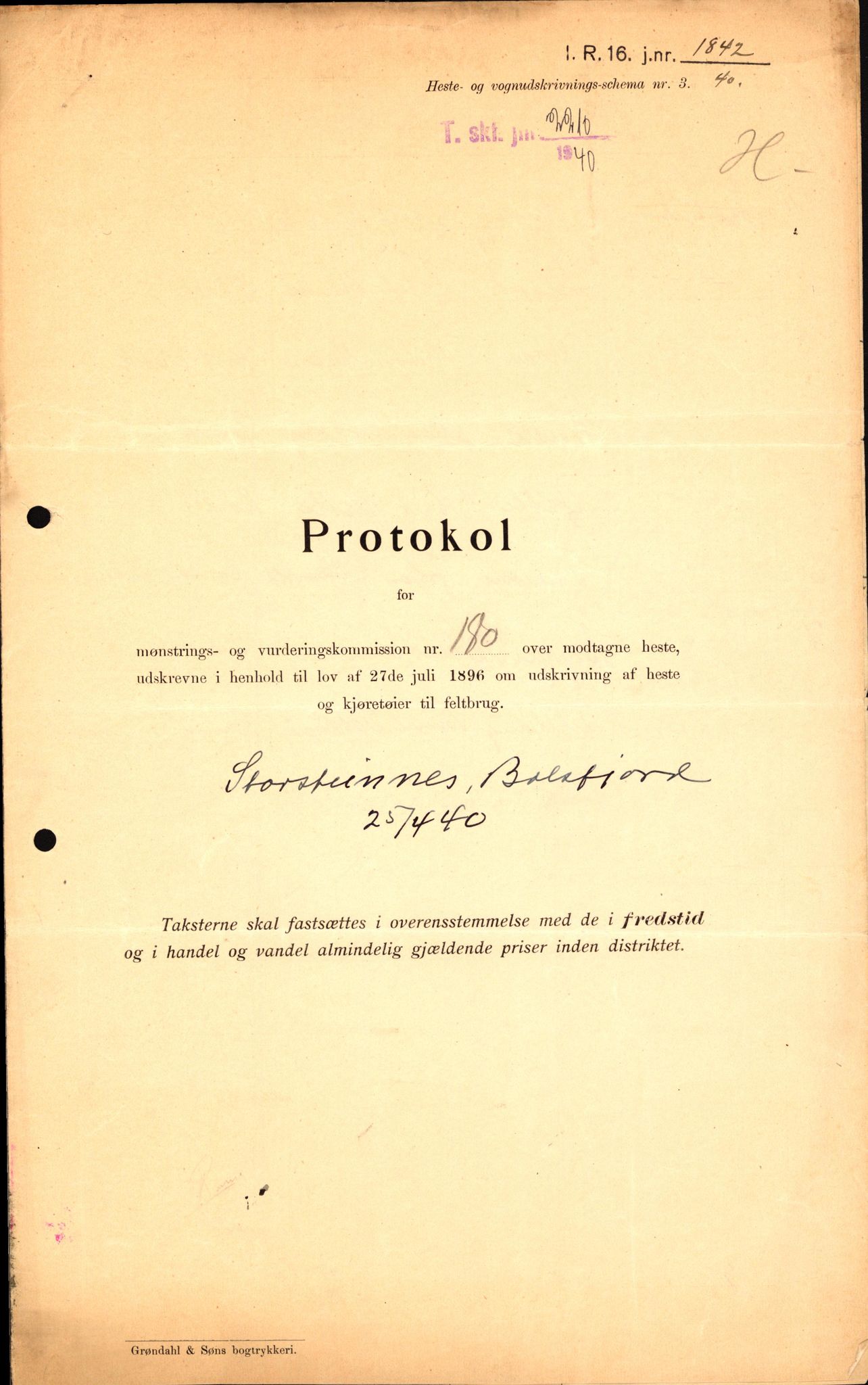 Forsvaret, Forsvarets krigshistoriske avdeling, AV/RA-RAFA-2017/Y/Yb/L0157: II-C-11-675-698  -  6. Divisjon, 1940, p. 729