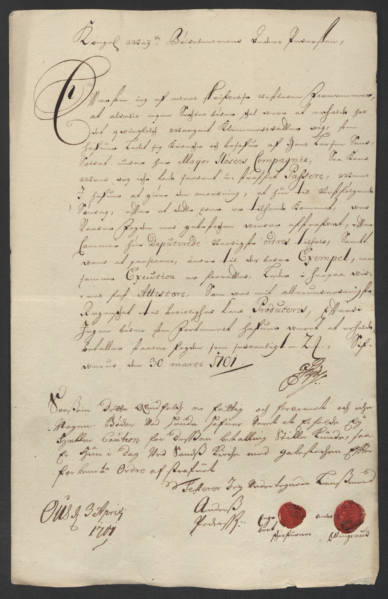 Rentekammeret inntil 1814, Reviderte regnskaper, Fogderegnskap, RA/EA-4092/R13/L0839: Fogderegnskap Solør, Odal og Østerdal, 1701, p. 24