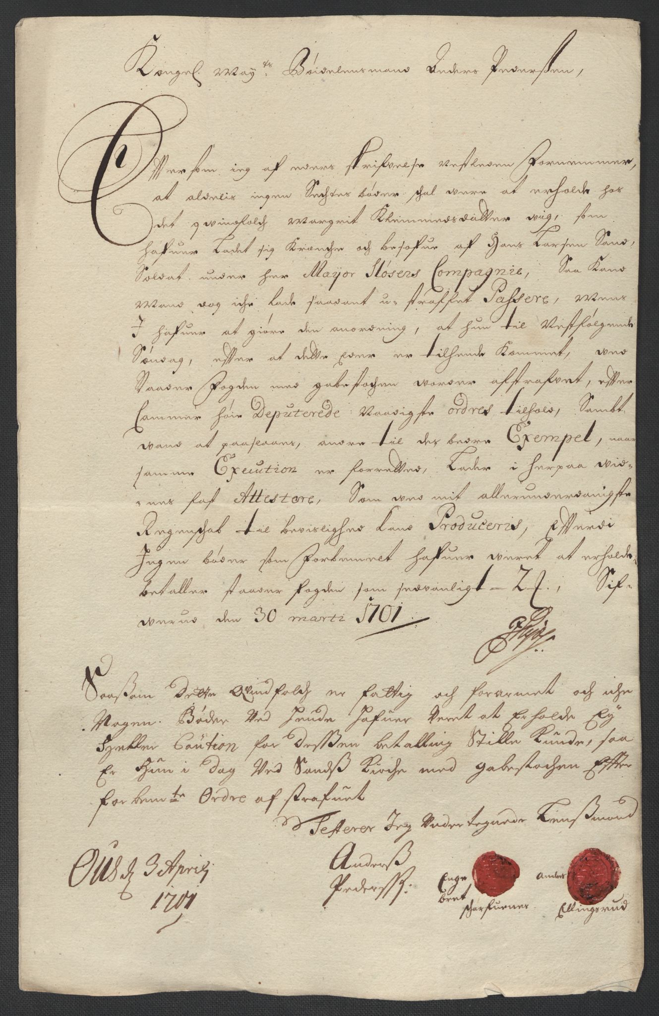 Rentekammeret inntil 1814, Reviderte regnskaper, Fogderegnskap, AV/RA-EA-4092/R13/L0839: Fogderegnskap Solør, Odal og Østerdal, 1701, p. 24