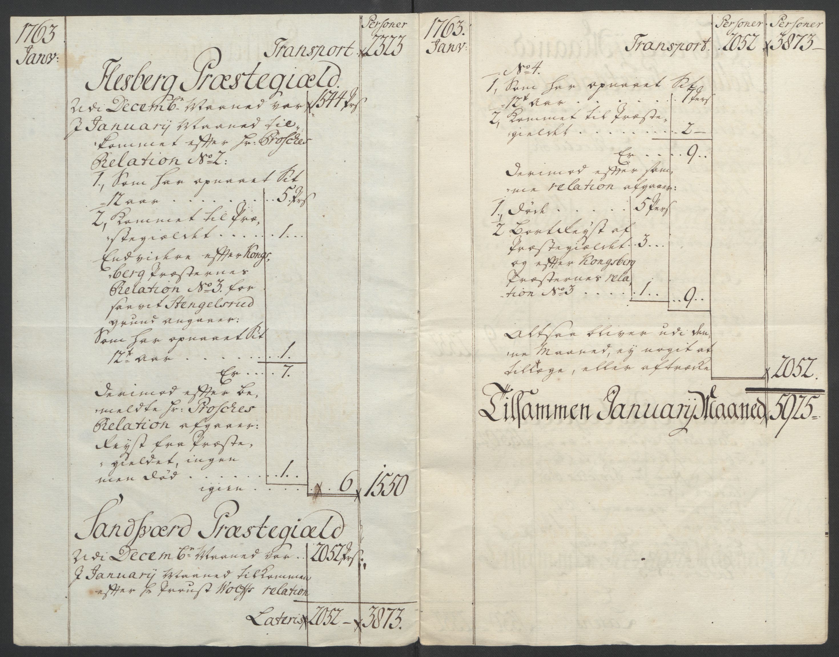 Rentekammeret inntil 1814, Reviderte regnskaper, Fogderegnskap, RA/EA-4092/R24/L1672: Ekstraskatten Numedal og Sandsvær, 1762-1767, p. 135