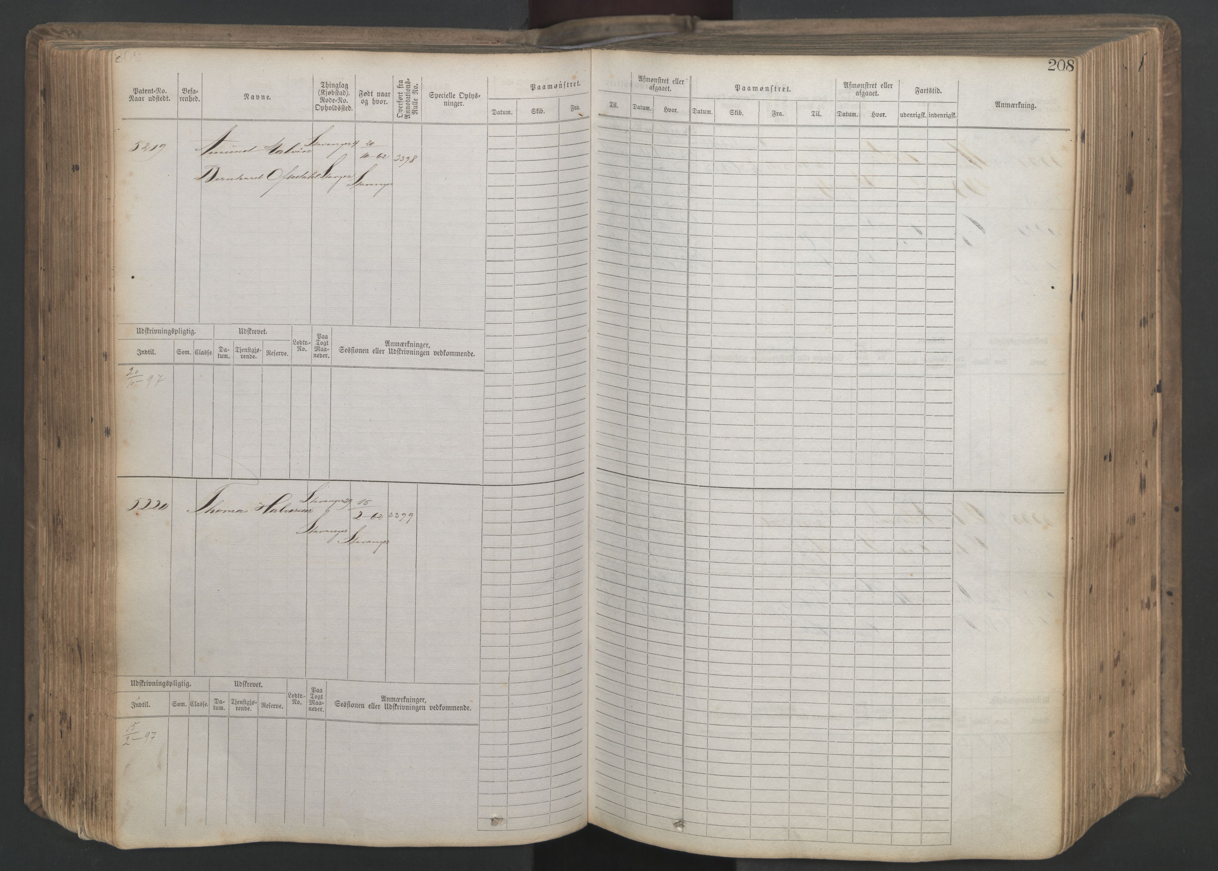 Stavanger sjømannskontor, AV/SAST-A-102006/F/Fb/Fbb/L0020: Sjøfartshovedrulle patnentnr. 4803-6004 (dublett), 1879, p. 213