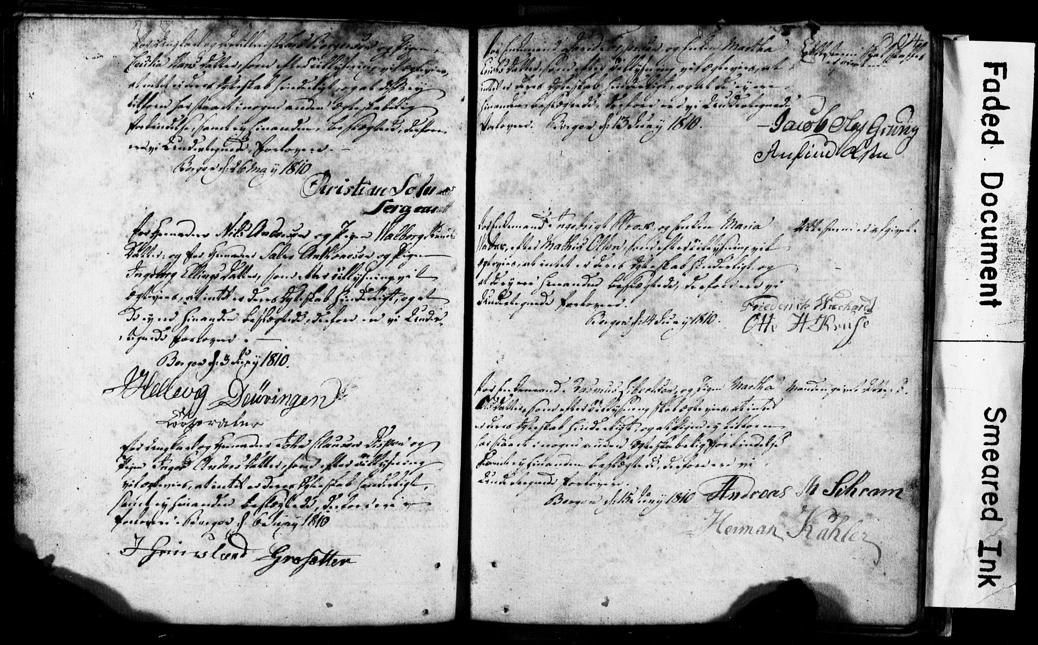 Korskirken sokneprestembete, SAB/A-76101: Best man's statements no. II.5.1, 1776-1816, p. 304