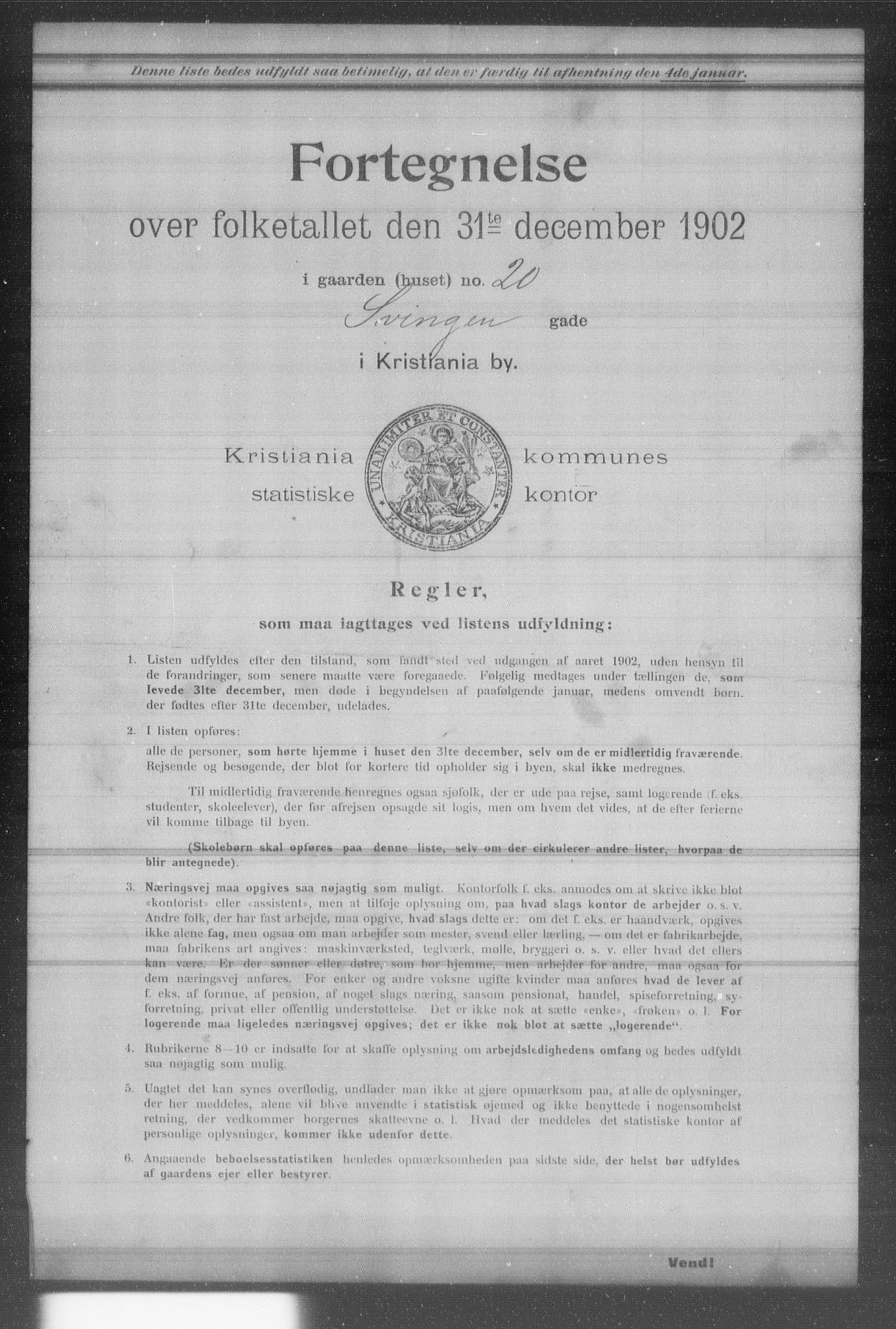 OBA, Municipal Census 1902 for Kristiania, 1902, p. 19850