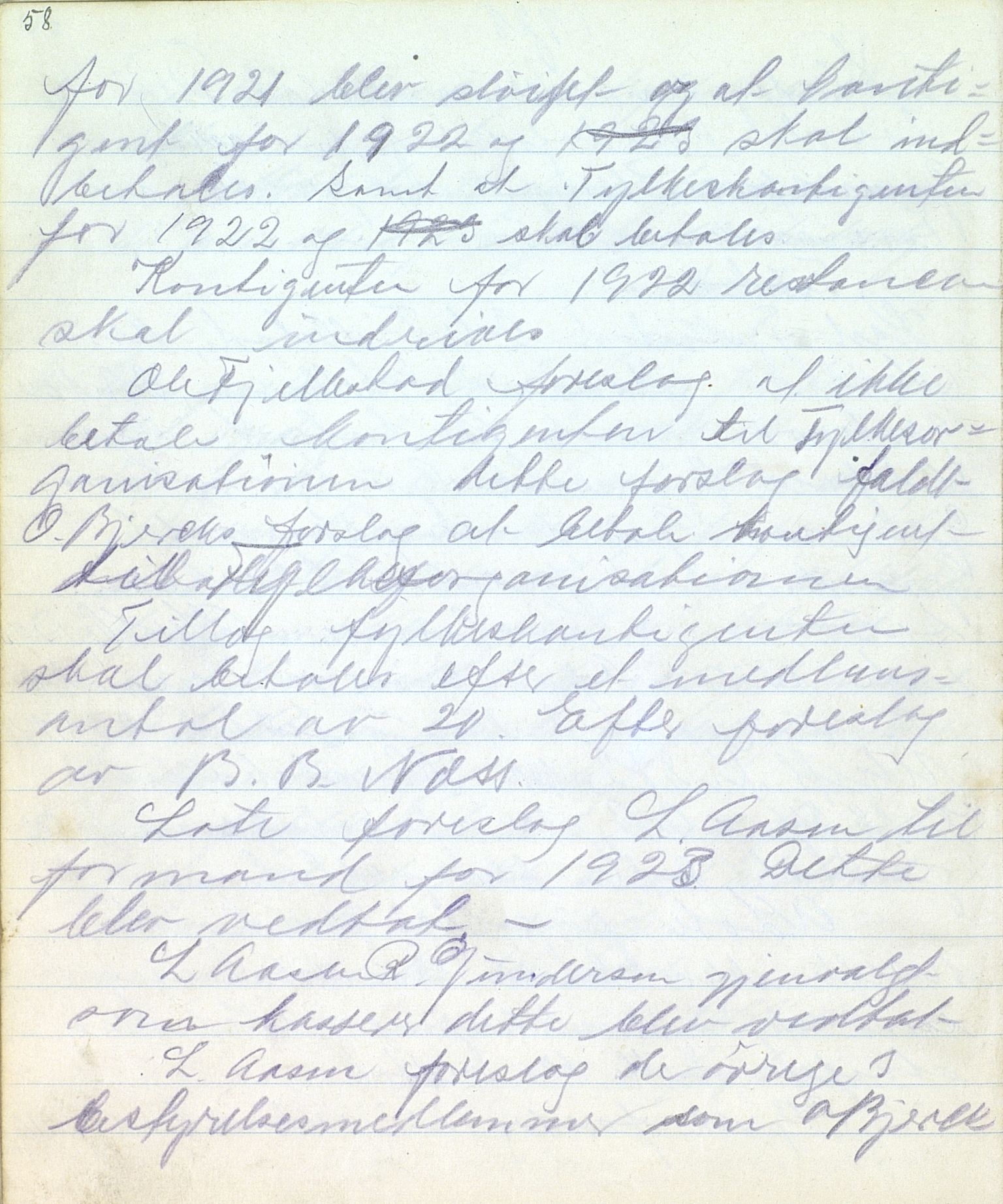 Flora Arbeidarparti, VLFK/SFF-88138/A/Aa/L0001: Møtebok, 1919-1927, p. 62