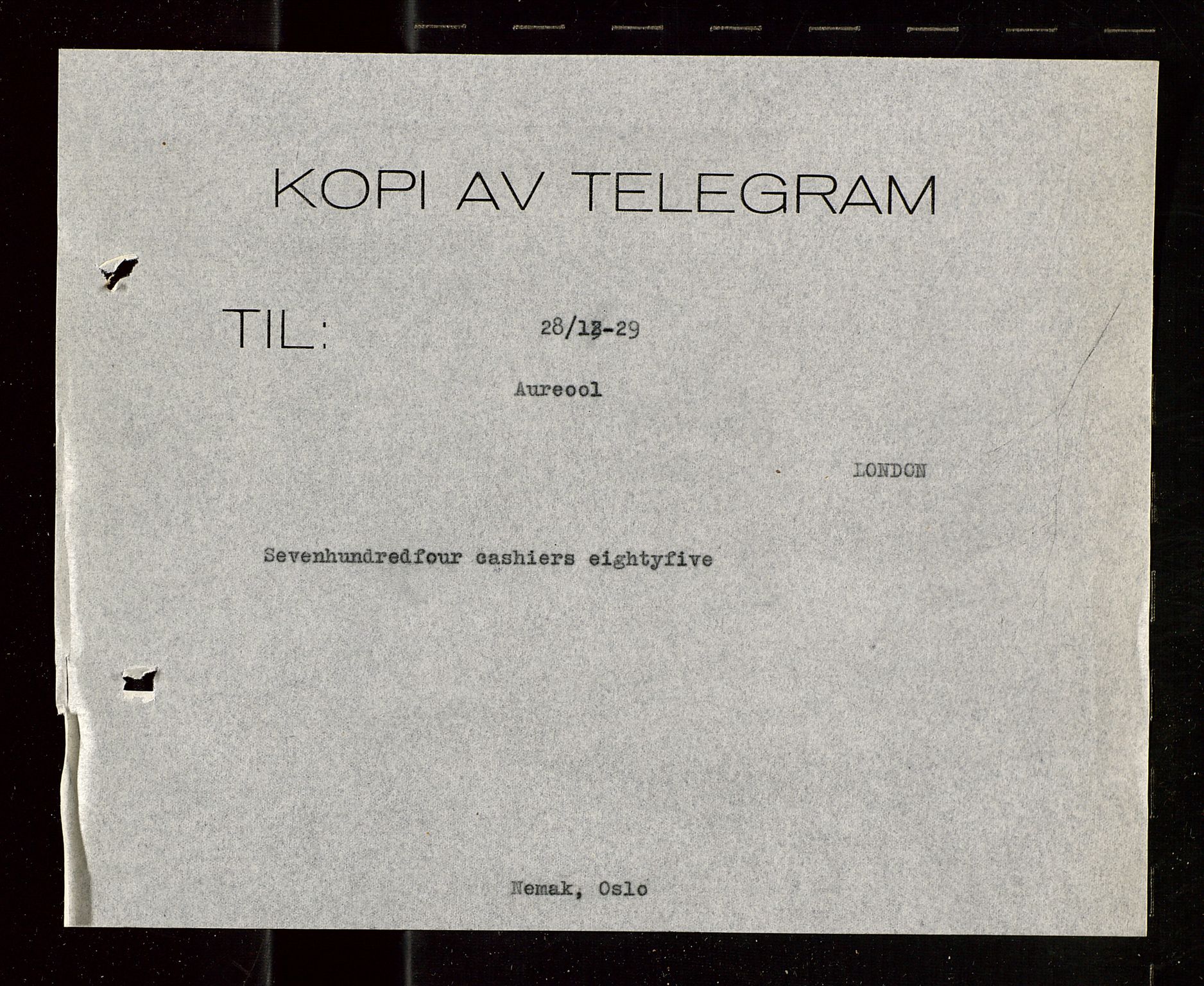 Pa 1521 - A/S Norske Shell, SAST/A-101915/E/Ea/Eaa/L0015: Sjefskorrespondanse, 1928-1929, p. 447