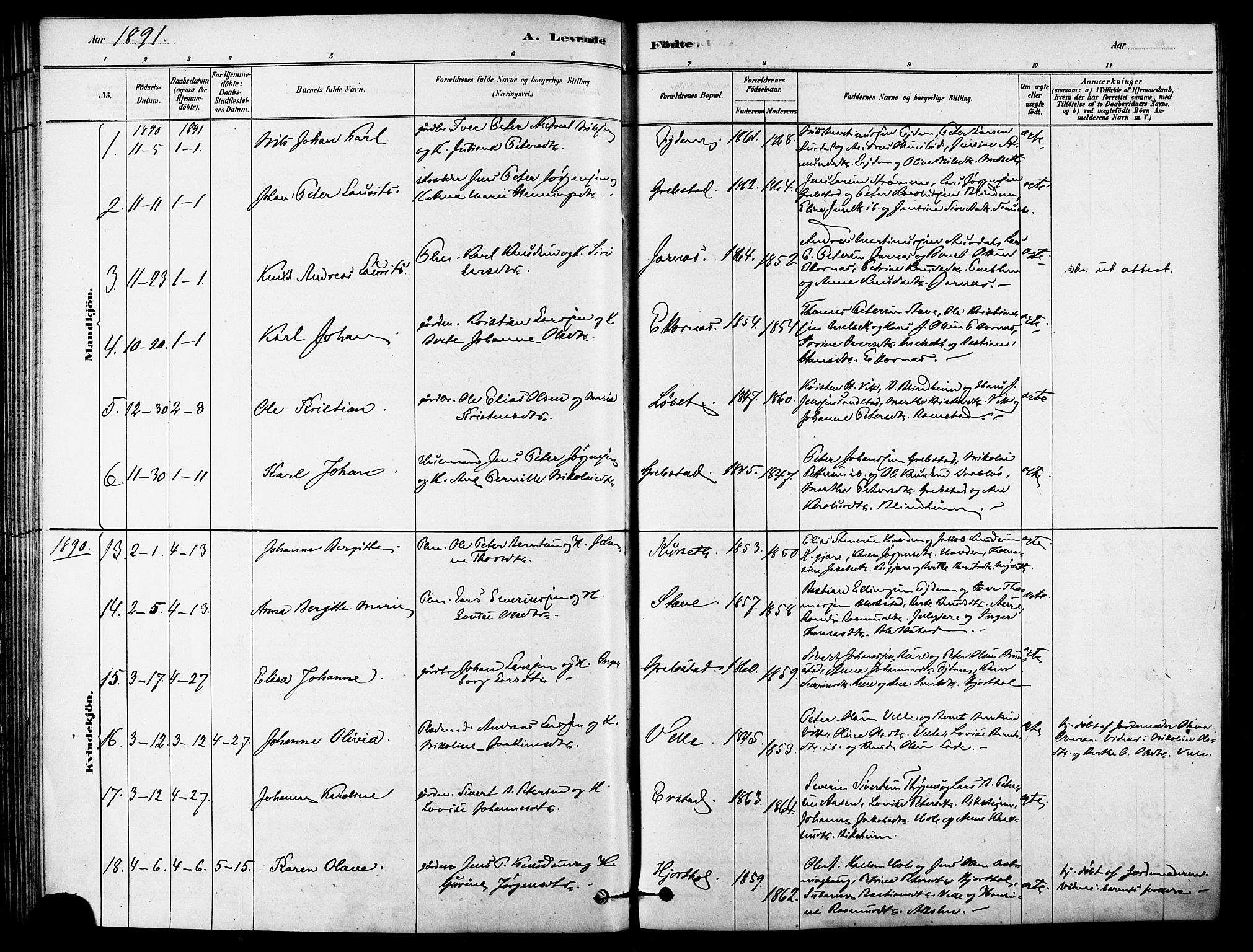 Ministerialprotokoller, klokkerbøker og fødselsregistre - Møre og Romsdal, AV/SAT-A-1454/523/L0334: Parish register (official) no. 523A01, 1878-1891