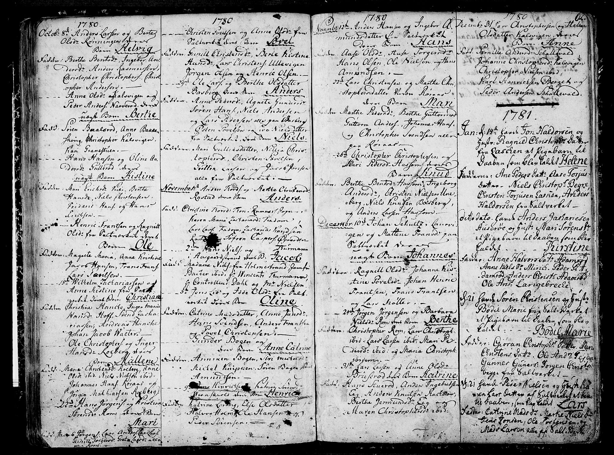 Sem kirkebøker, SAKO/A-5/F/Fb/L0002: Parish register (official) no. II 2, 1764-1792, p. 62