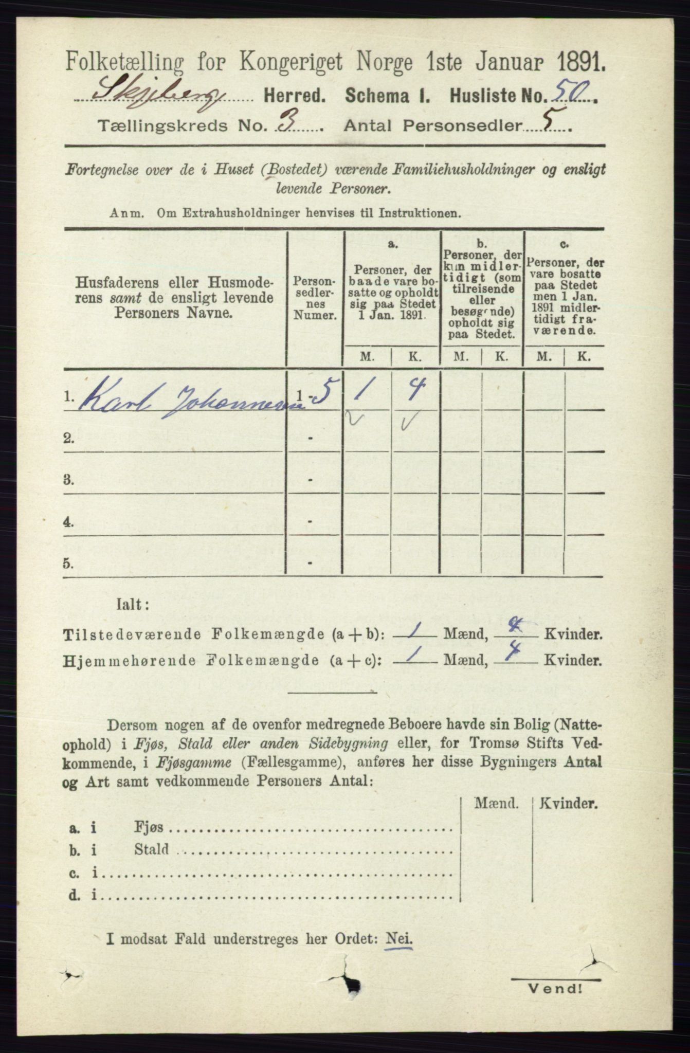 RA, 1891 census for 0115 Skjeberg, 1891, p. 1483