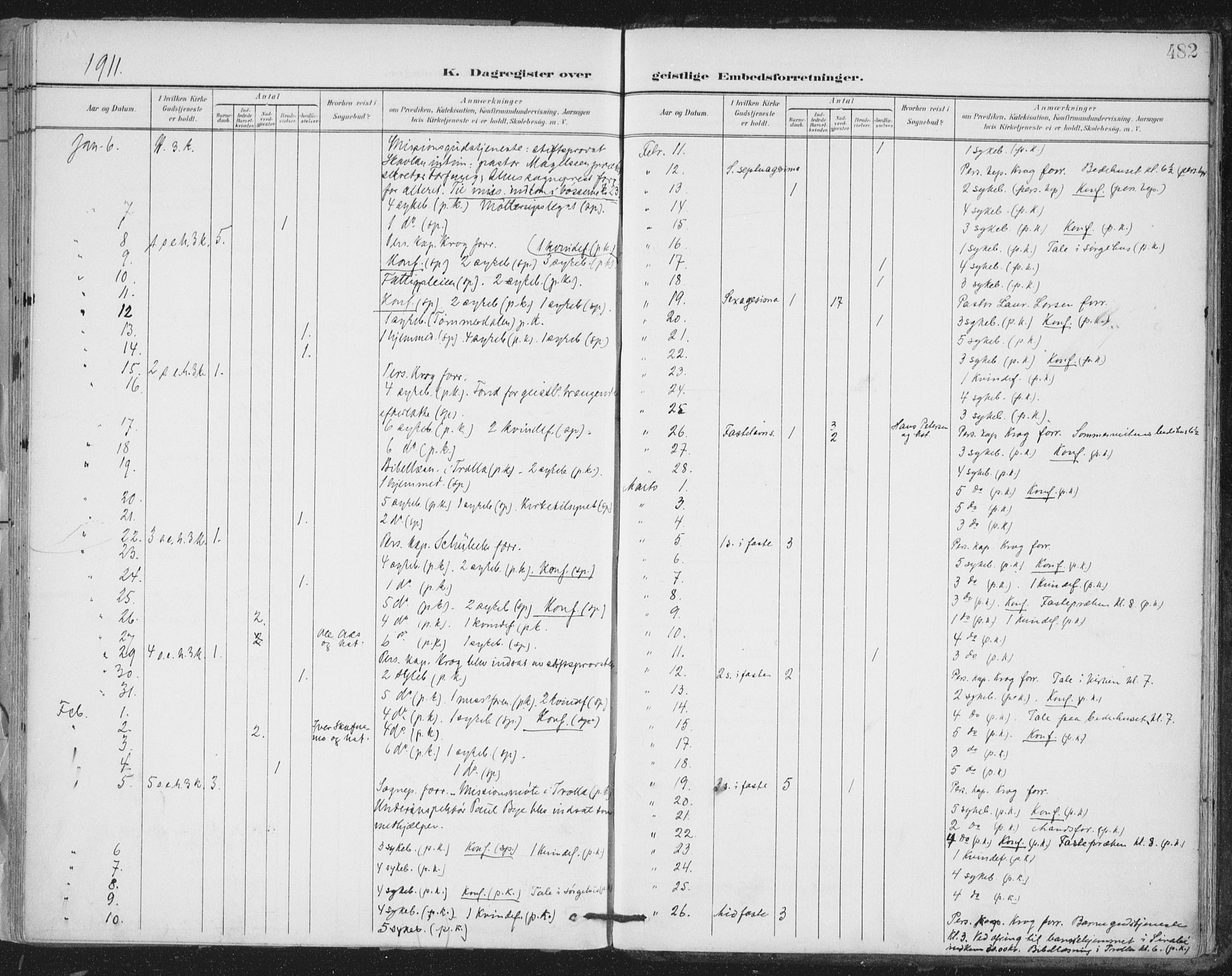 Ministerialprotokoller, klokkerbøker og fødselsregistre - Sør-Trøndelag, SAT/A-1456/603/L0167: Parish register (official) no. 603A06, 1896-1932, p. 482