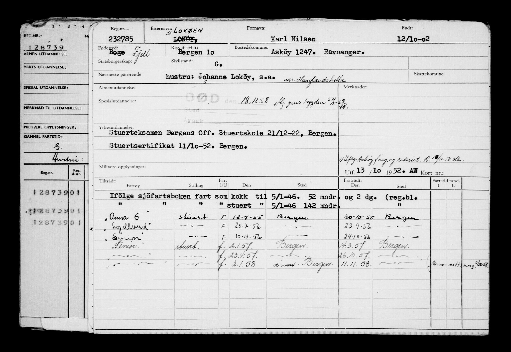 Direktoratet for sjømenn, AV/RA-S-3545/G/Gb/L0046: Hovedkort, 1902, p. 430