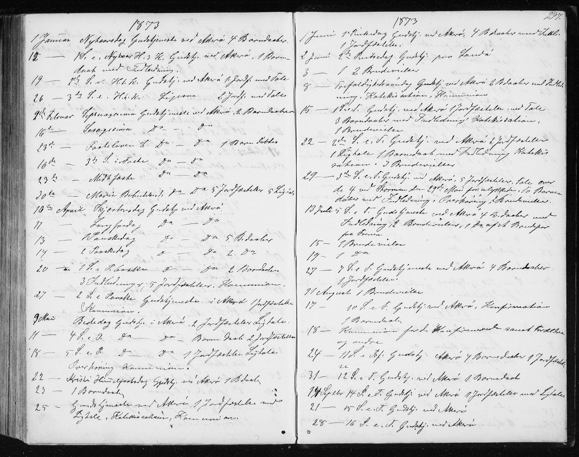 Ministerialprotokoller, klokkerbøker og fødselsregistre - Møre og Romsdal, SAT/A-1454/560/L0724: Parish register (copy) no. 560C01, 1867-1892, p. 297