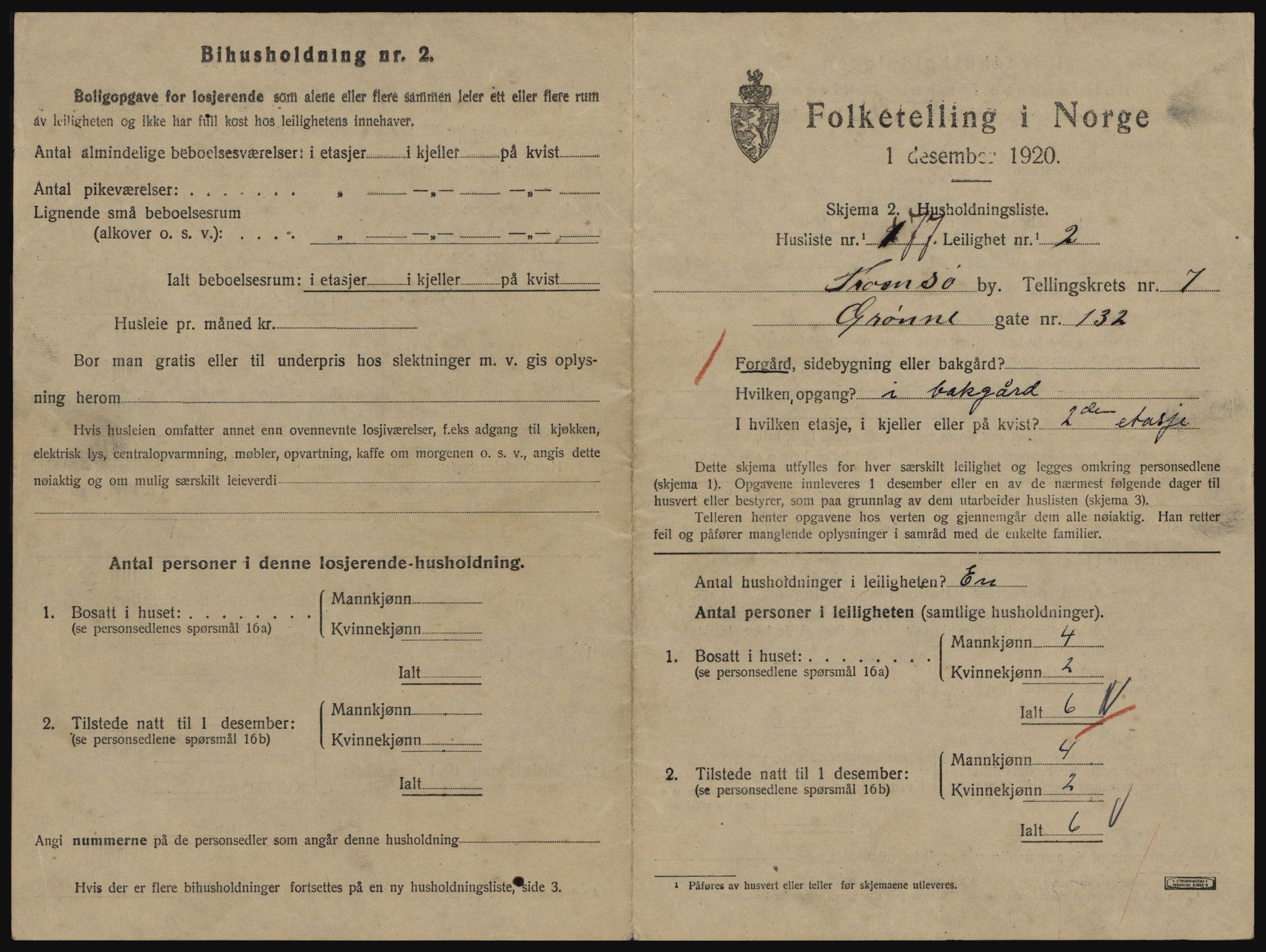 SATØ, 1920 census for Tromsø, 1920, p. 4427