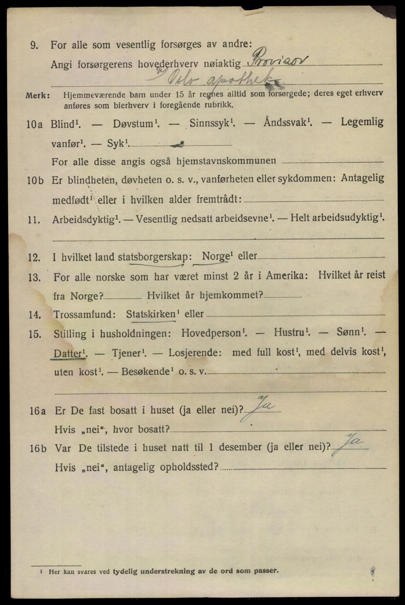 SAO, 1920 census for Kristiania, 1920, p. 534020