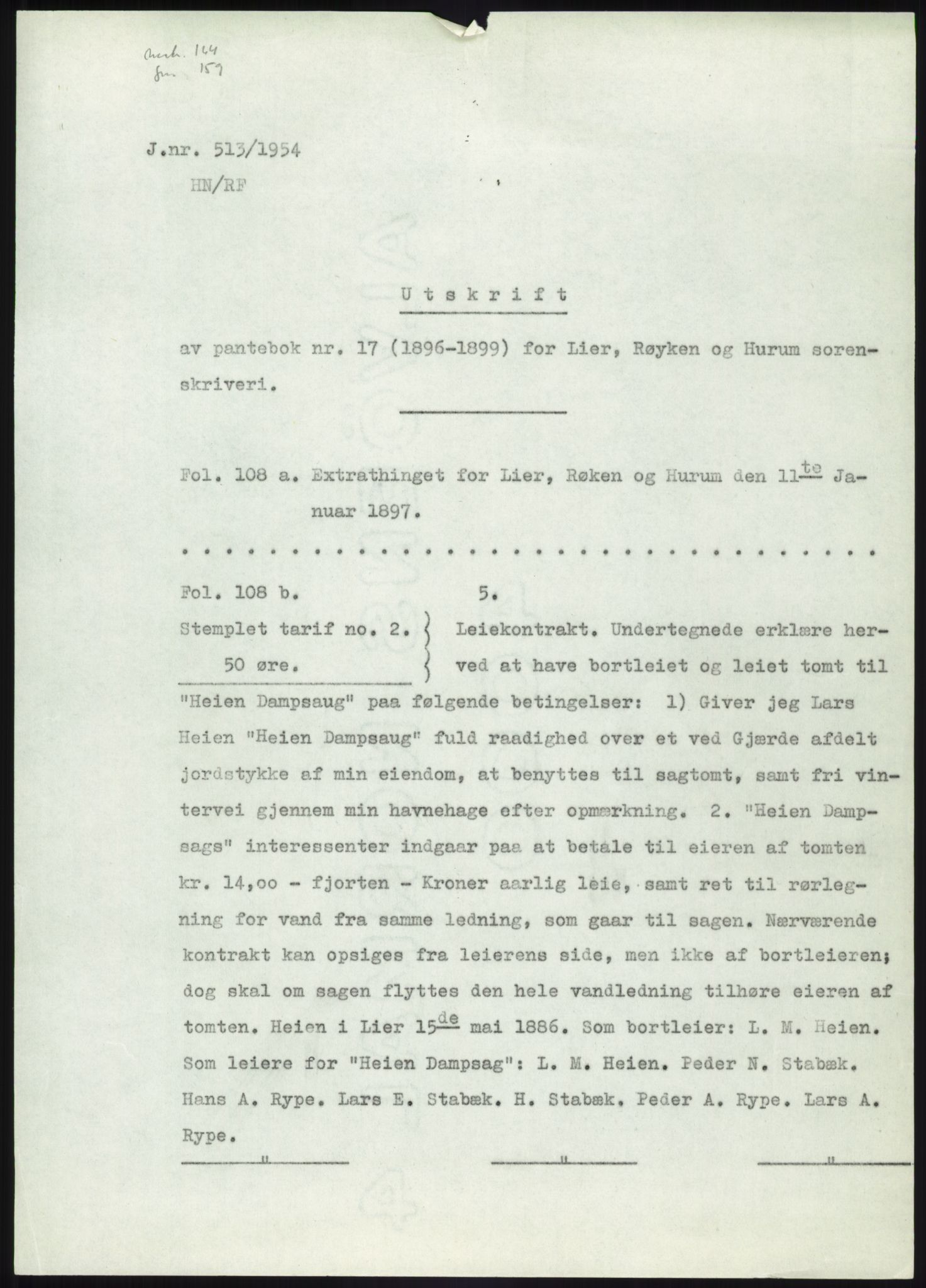 Statsarkivet i Kongsberg, SAKO/A-0001, 1944-1954, p. 160