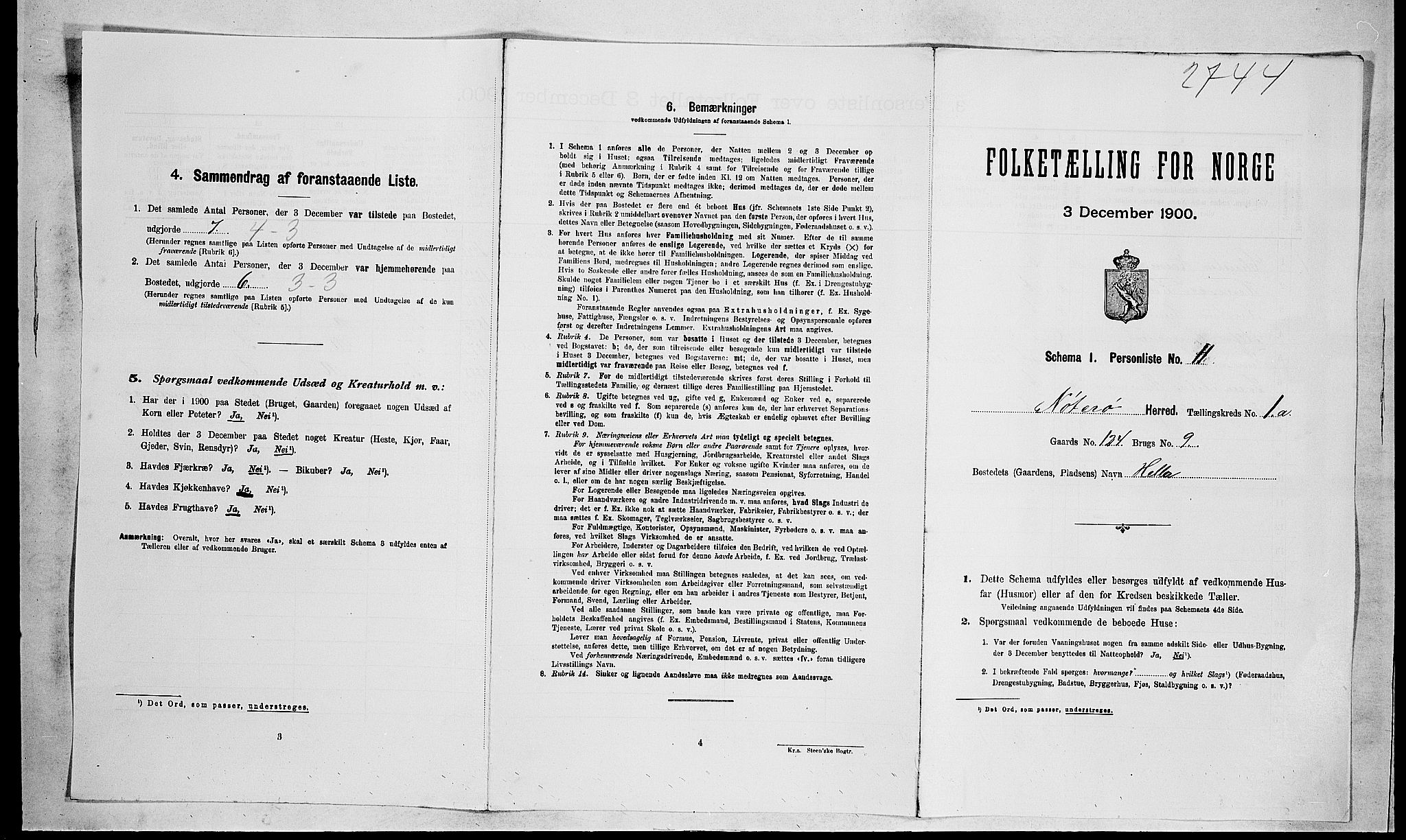 RA, 1900 census for Nøtterøy, 1900, p. 201