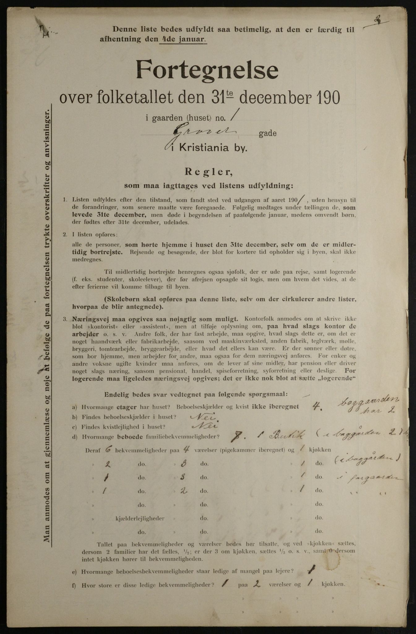 OBA, Municipal Census 1901 for Kristiania, 1901, p. 4728