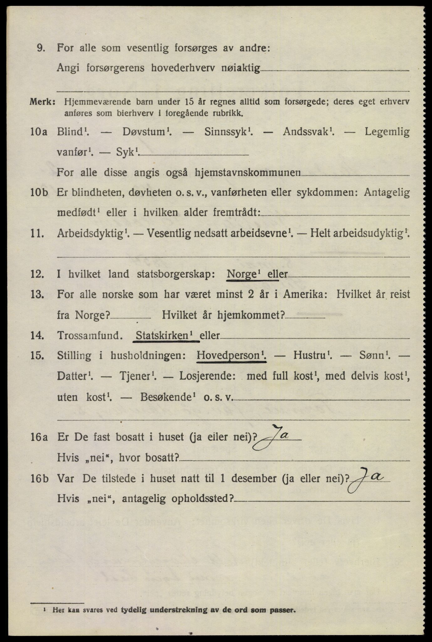 SAKO, 1920 census for Eidanger, 1920, p. 2917