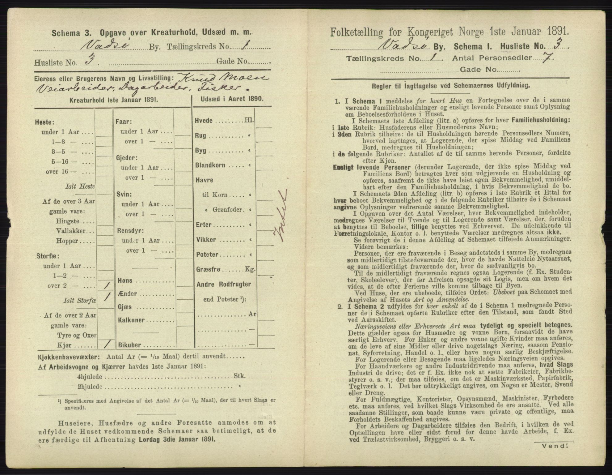 RA, 1891 census for 2003 Vadsø, 1891, p. 28