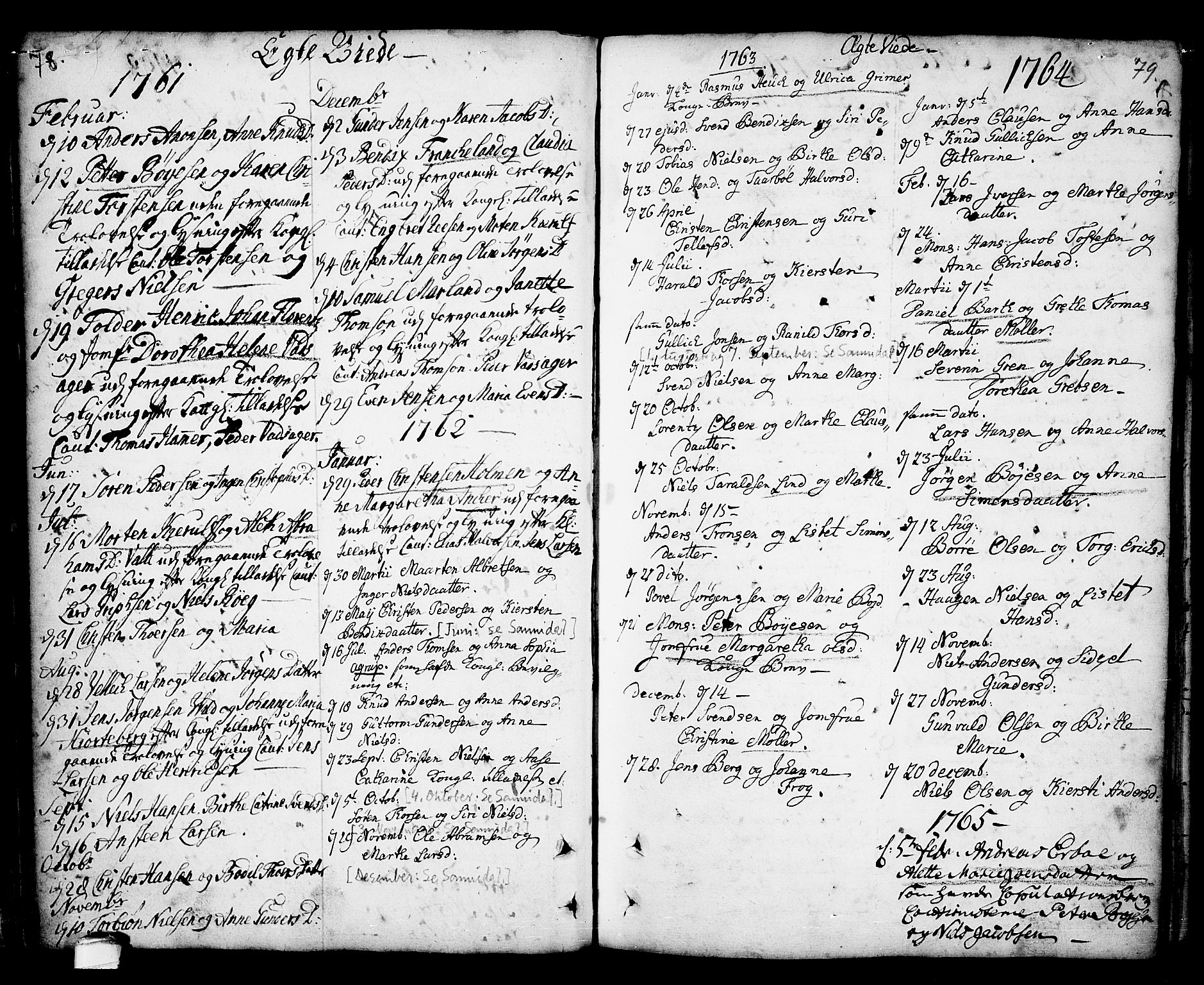 Kragerø kirkebøker, SAKO/A-278/F/Fa/L0001: Parish register (official) no. 1, 1702-1766, p. 78-79