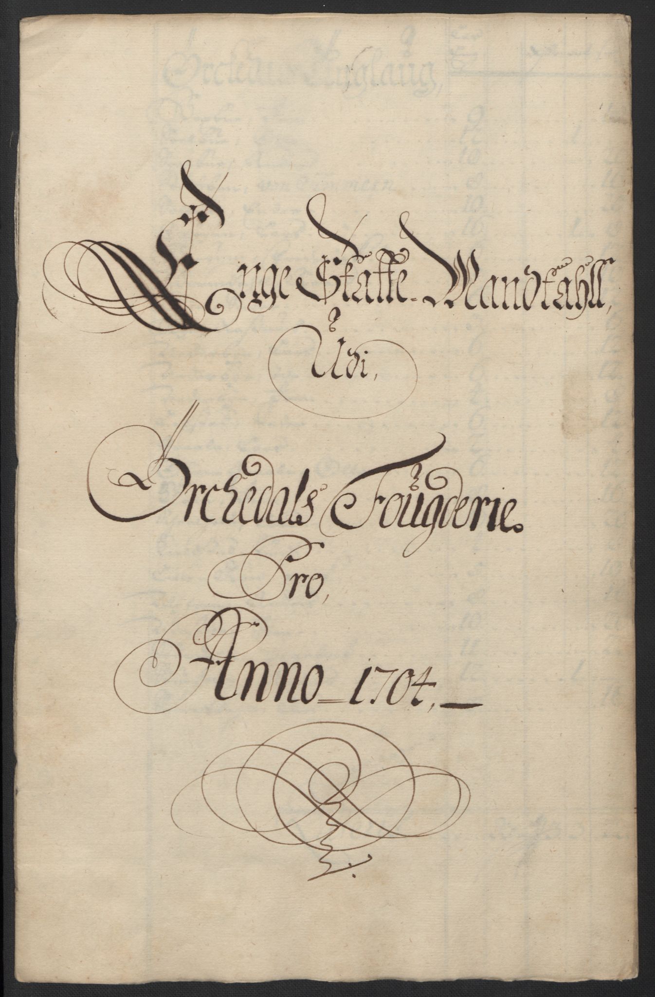 Rentekammeret inntil 1814, Reviderte regnskaper, Fogderegnskap, RA/EA-4092/R60/L3954: Fogderegnskap Orkdal og Gauldal, 1704, p. 124