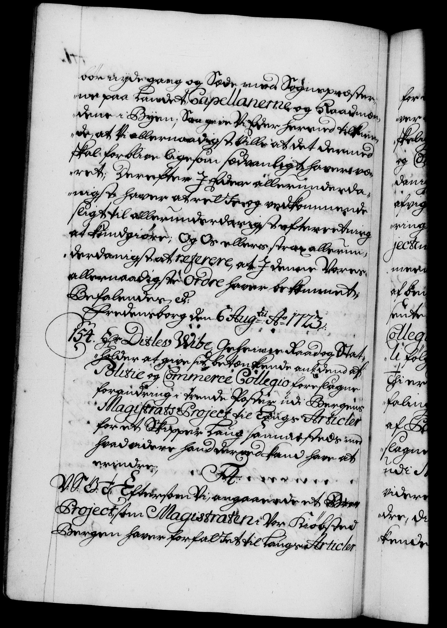 Danske Kanselli 1572-1799, AV/RA-EA-3023/F/Fc/Fca/Fcab/L0022: Norske tegnelser, 1722-1724, p. 441b