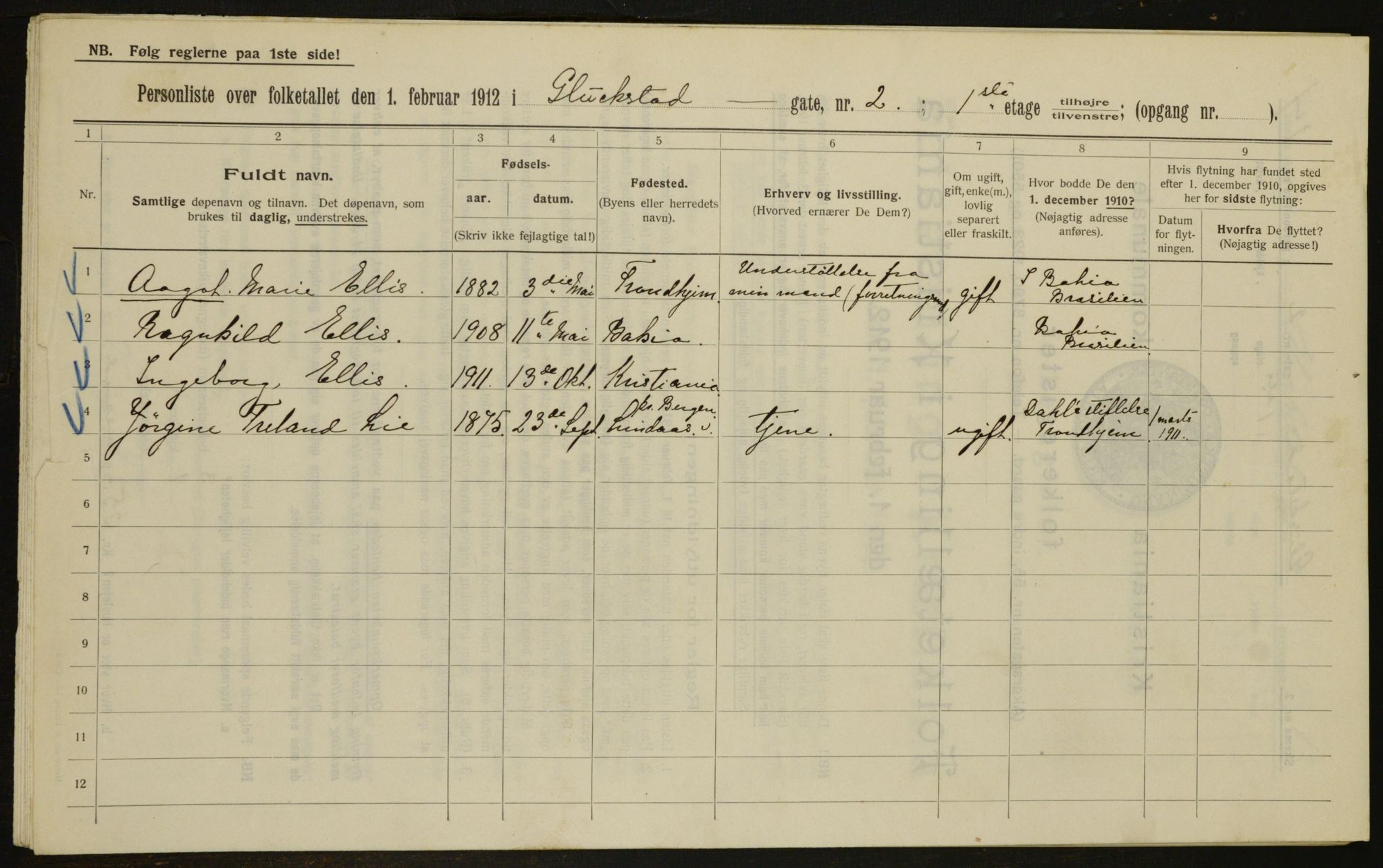 OBA, Municipal Census 1912 for Kristiania, 1912, p. 29195