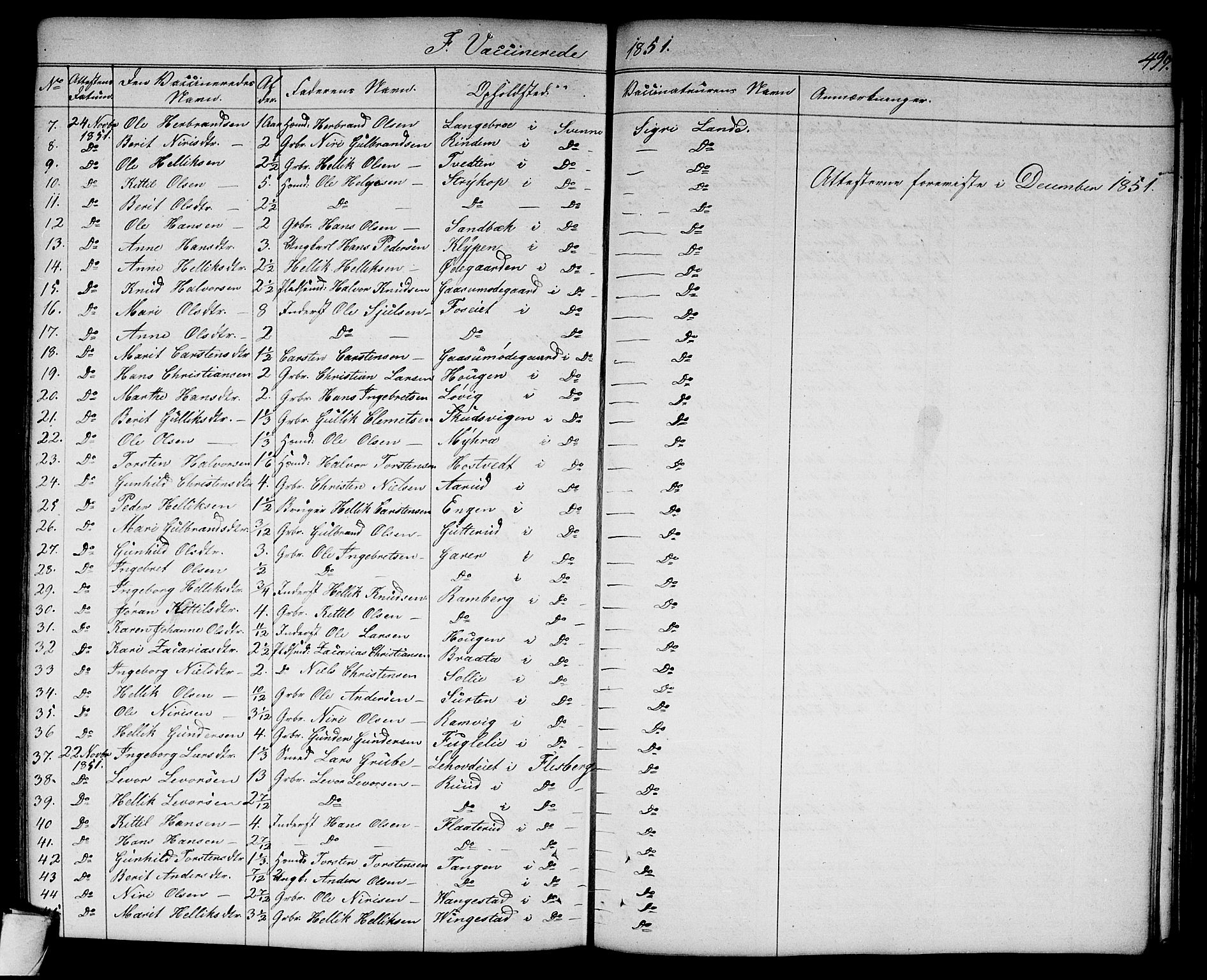 Flesberg kirkebøker, SAKO/A-18/G/Ga/L0002: Parish register (copy) no. I 2, 1834-1860, p. 497