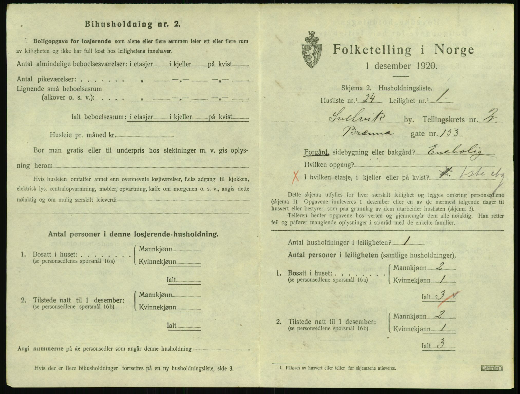 SAKO, 1920 census for Svelvik, 1920, p. 937