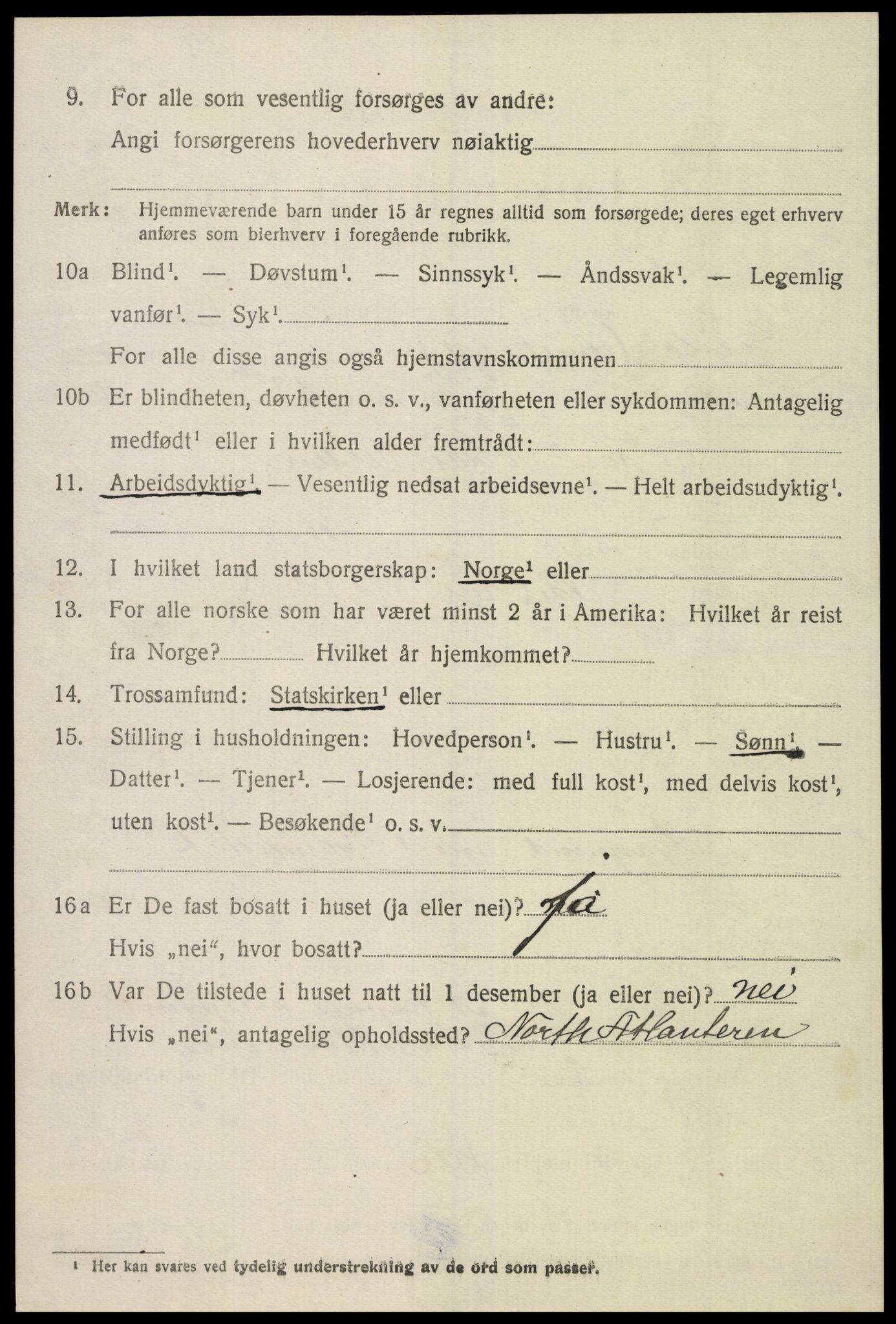 SAK, 1920 census for Eide, 1920, p. 961