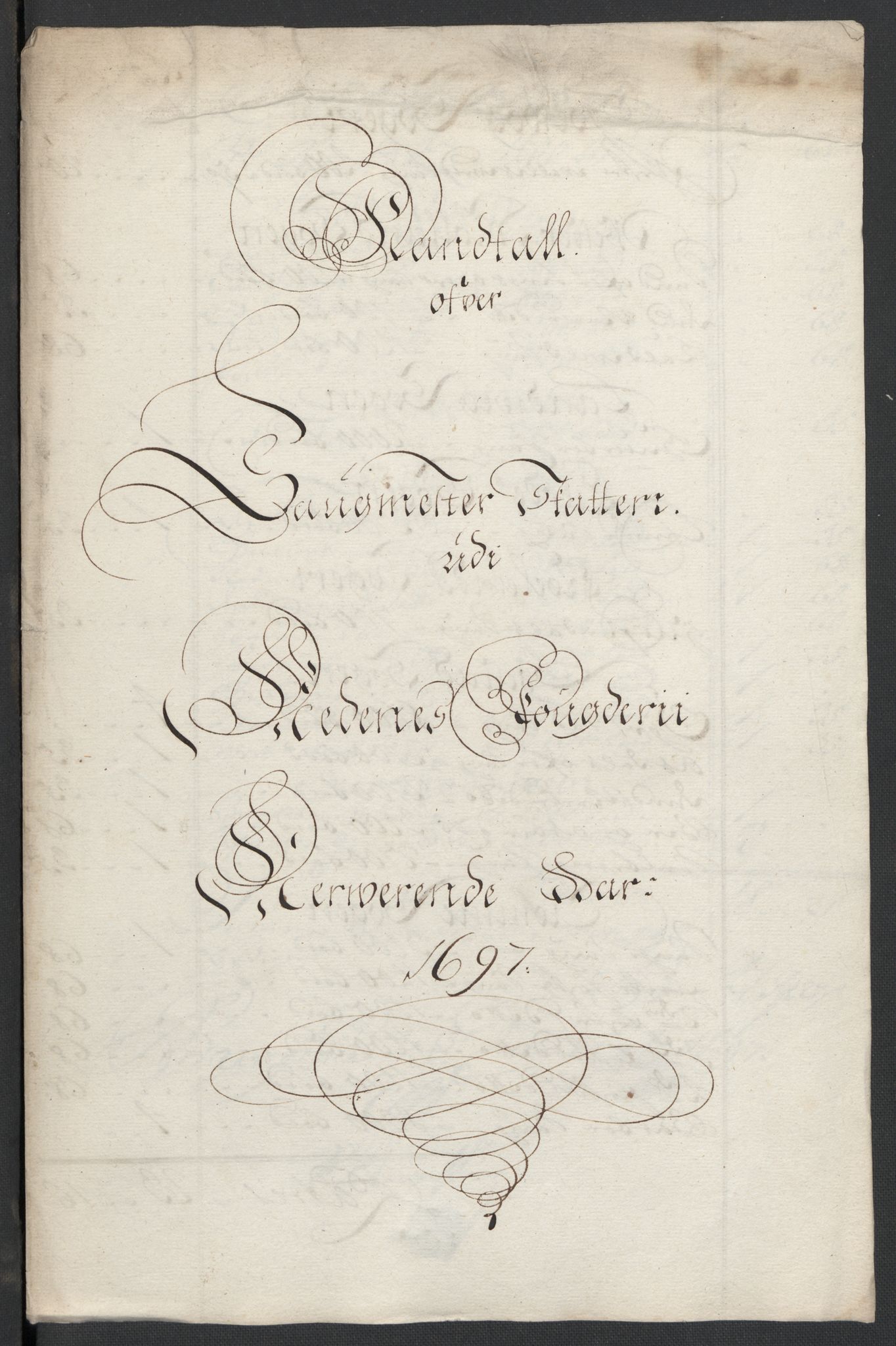 Rentekammeret inntil 1814, Reviderte regnskaper, Fogderegnskap, RA/EA-4092/R39/L2313: Fogderegnskap Nedenes, 1696-1697, p. 137