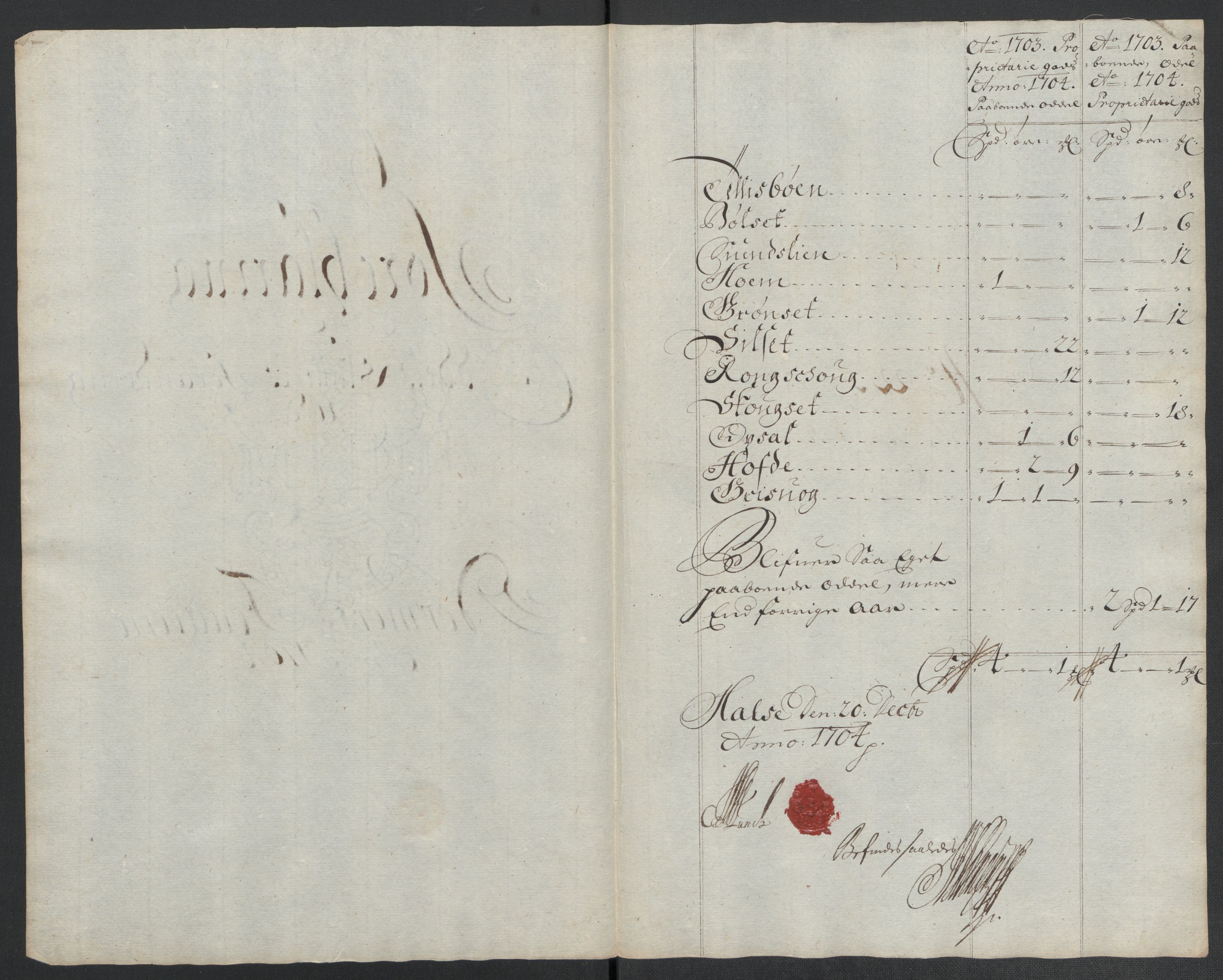 Rentekammeret inntil 1814, Reviderte regnskaper, Fogderegnskap, RA/EA-4092/R56/L3740: Fogderegnskap Nordmøre, 1703-1704, p. 347