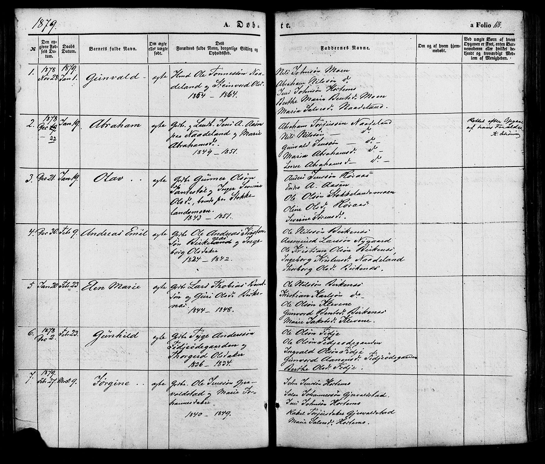 Søgne sokneprestkontor, AV/SAK-1111-0037/F/Fa/Faa/L0002: Parish register (official) no. A 2, 1854-1882, p. 68