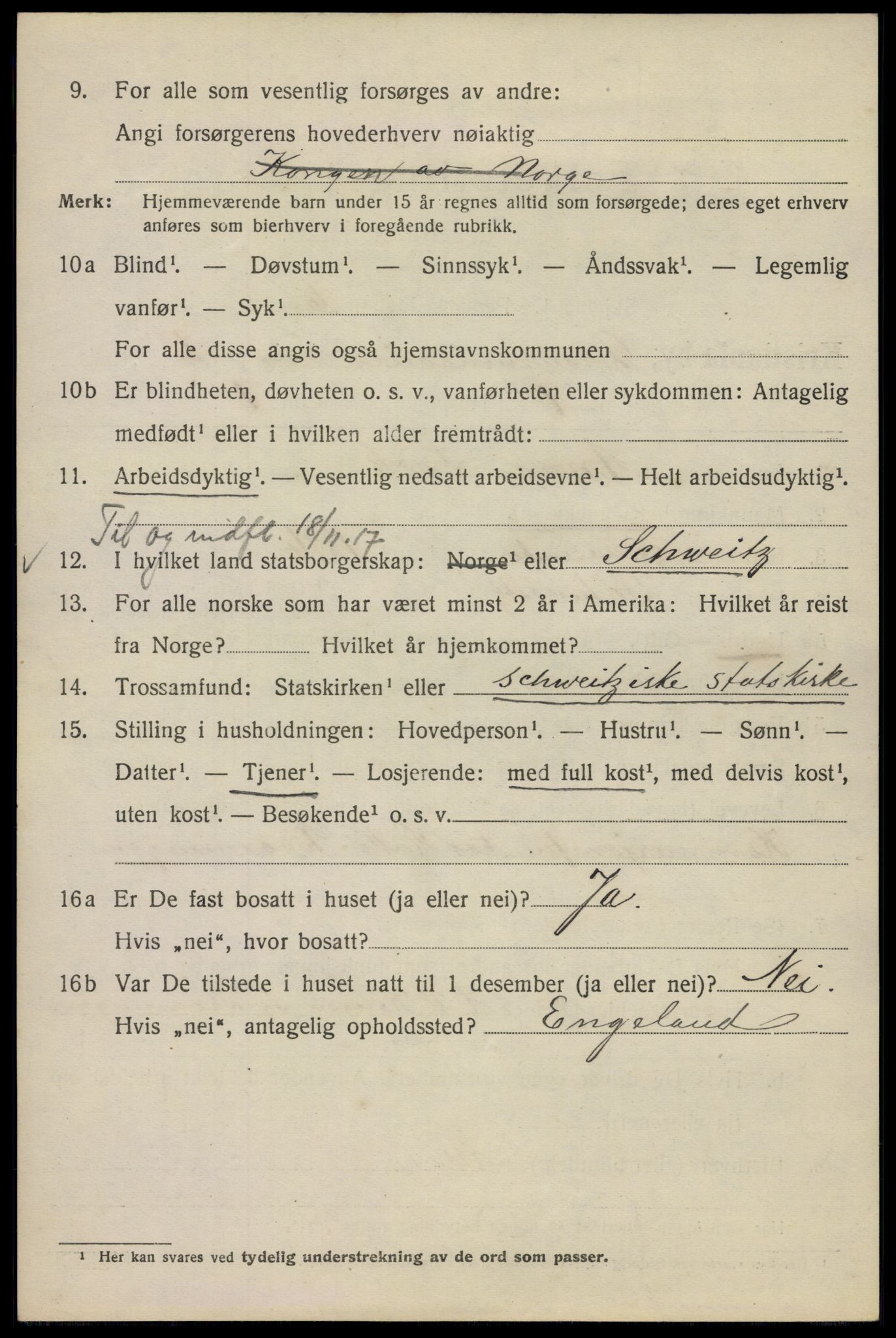 SAO, 1920 census for Kristiania, 1920, p. 200594